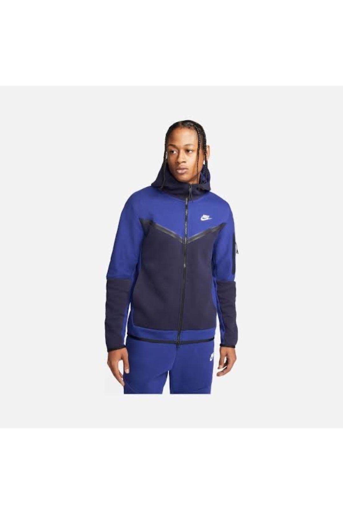Nike tech fleece hoodie navy blue cheap