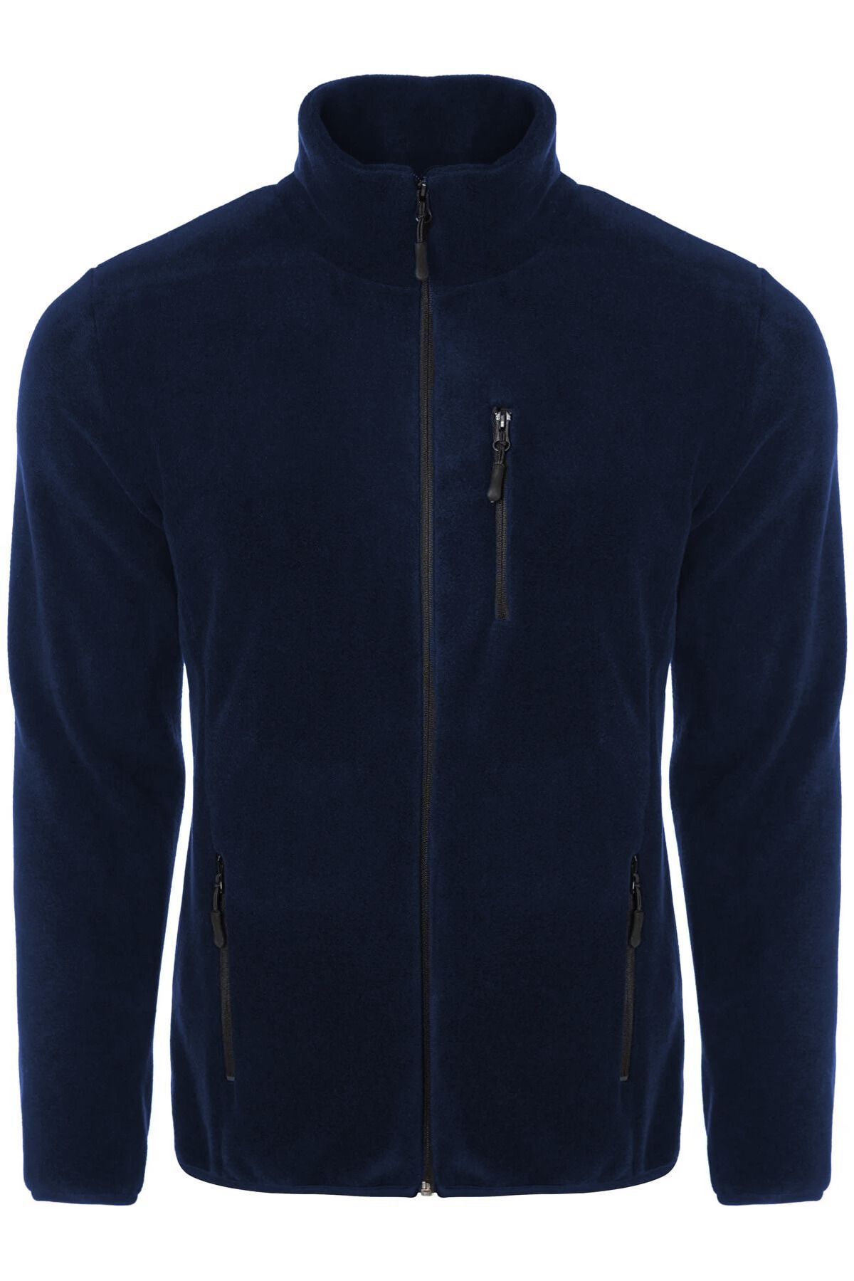 Vio Belle-Men's Full Zipper Windproof 5 Pocket Fleece Jacket 2