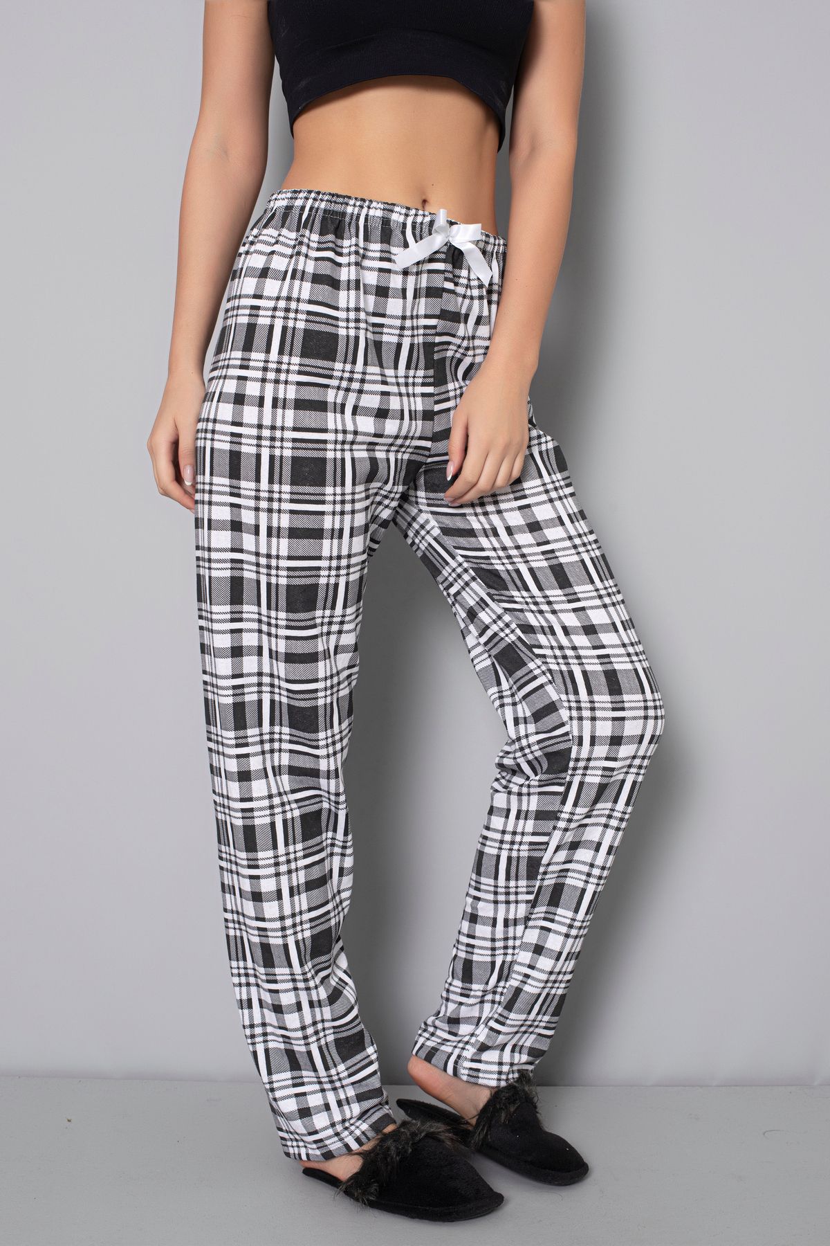 DONEX Two Thread Raised Thick Fabric Ribbon Waist Detailed Printed