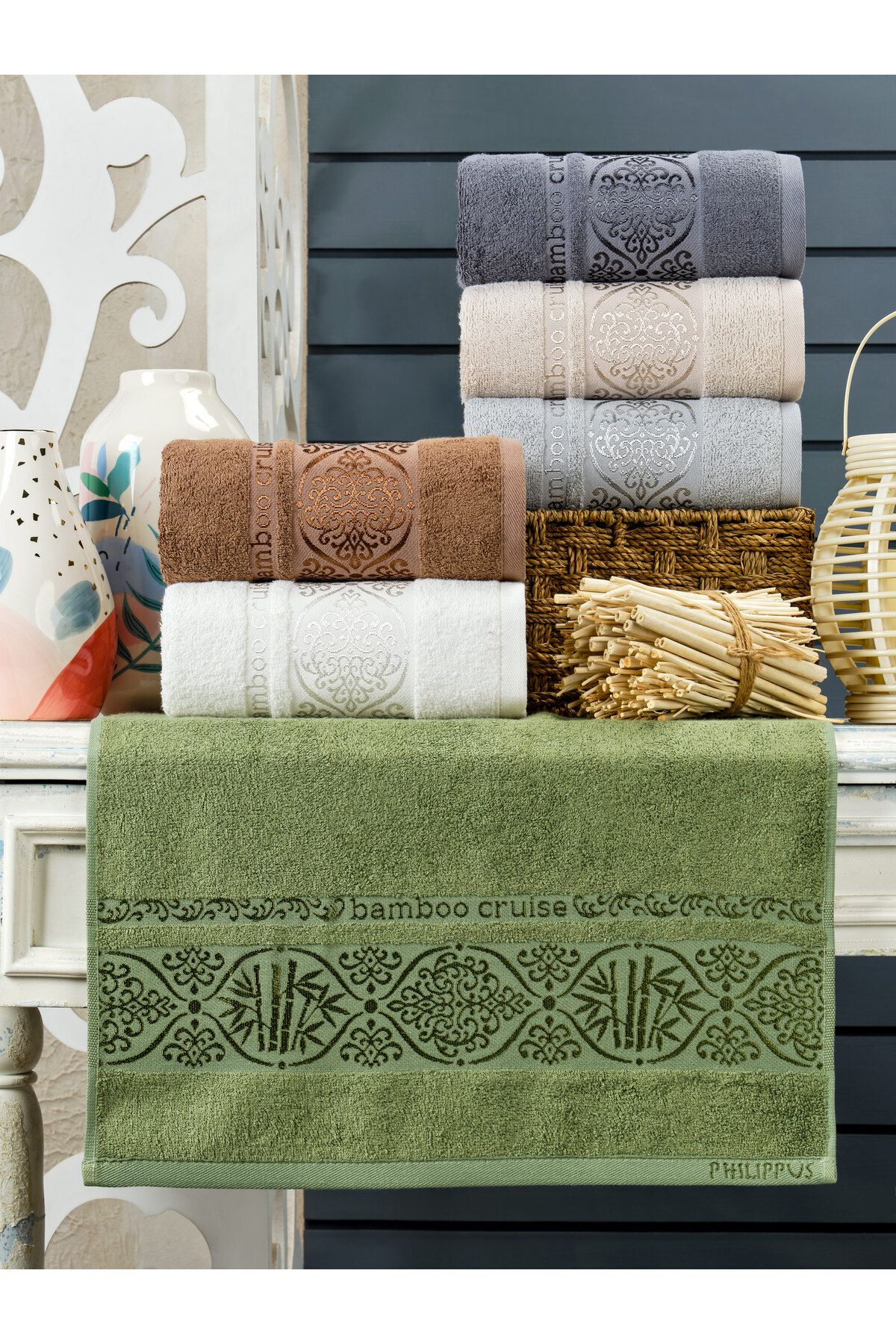 Bamboo towel set on sale