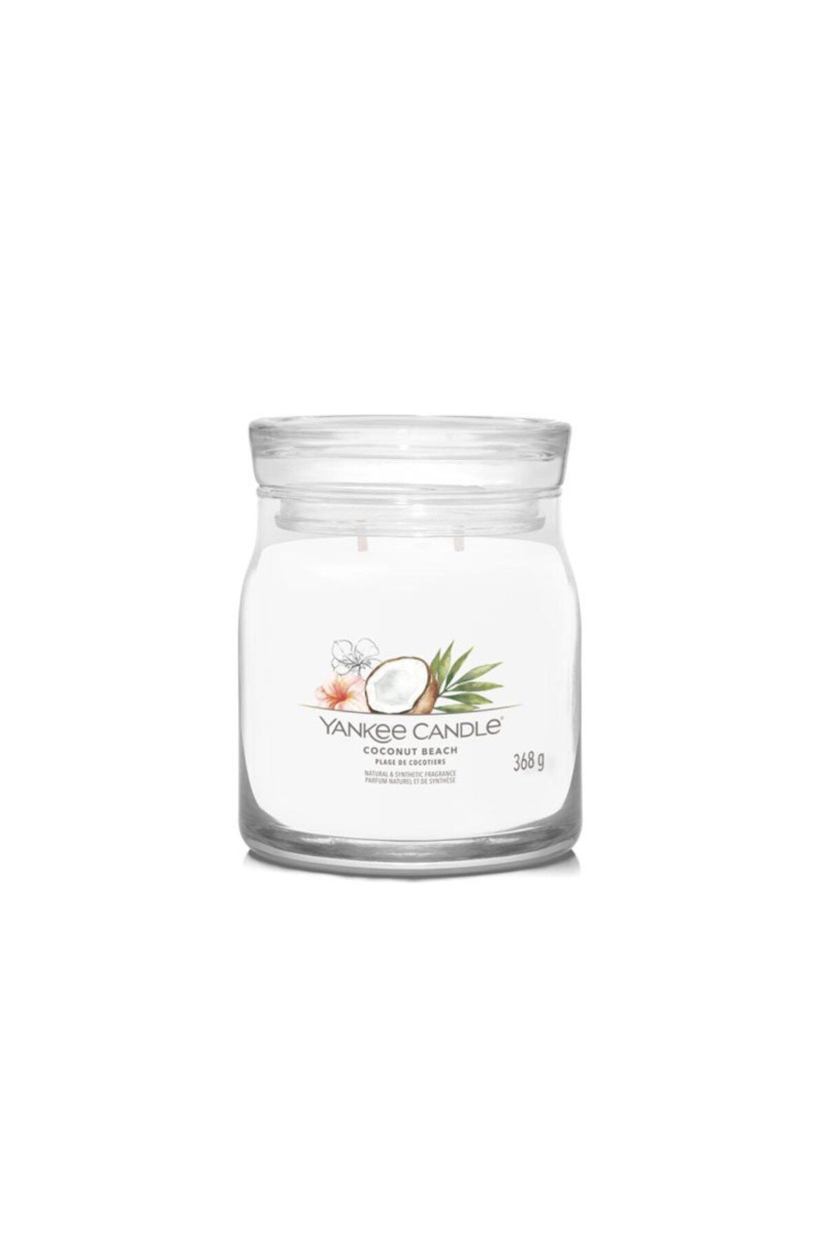 شمع و چراغ سفید 1630001E ساحل نارگیل میانی  Yankee Candle