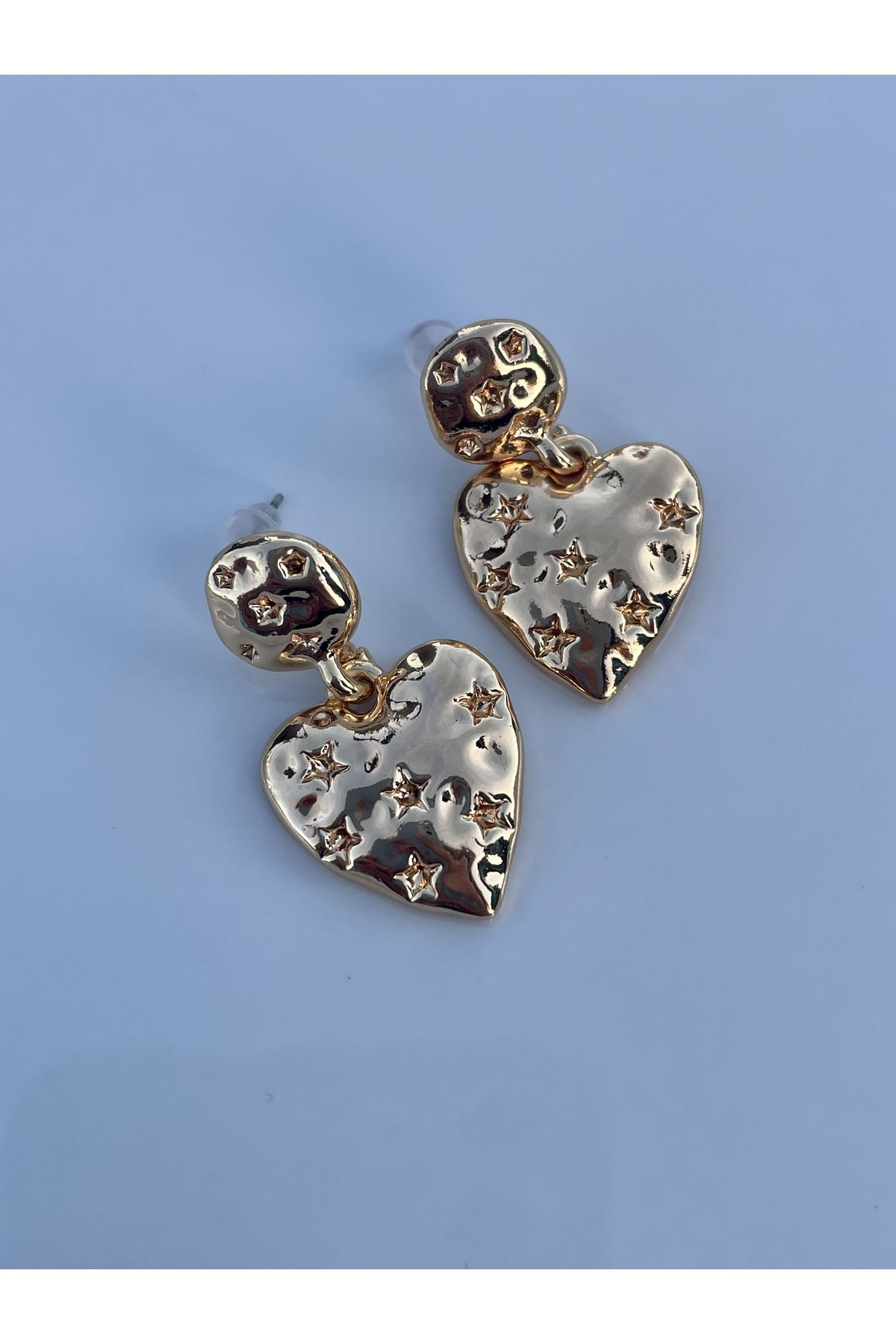Puffed hotsell heart earrings