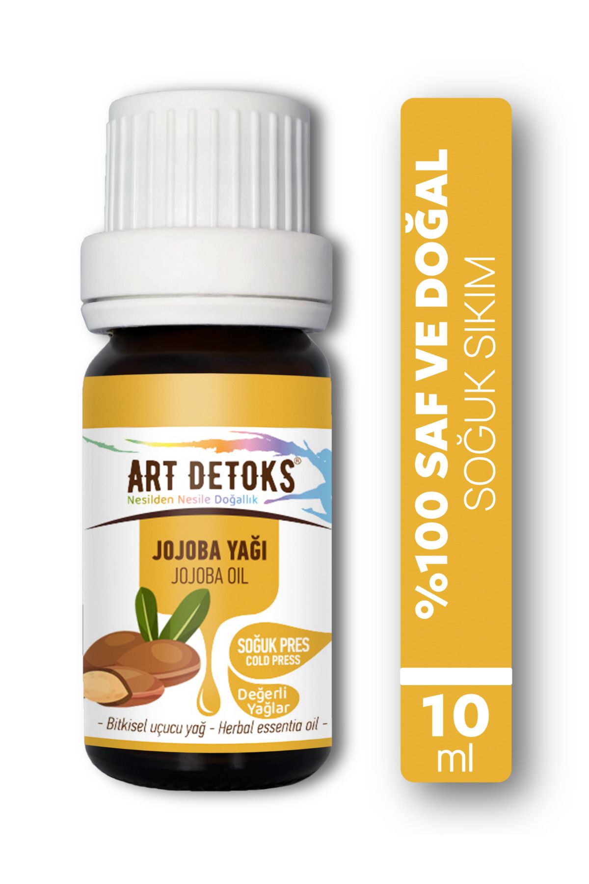 روغن جوجوبا 10 میلی لیتر 100% خالص و طبیعی Art Detoks