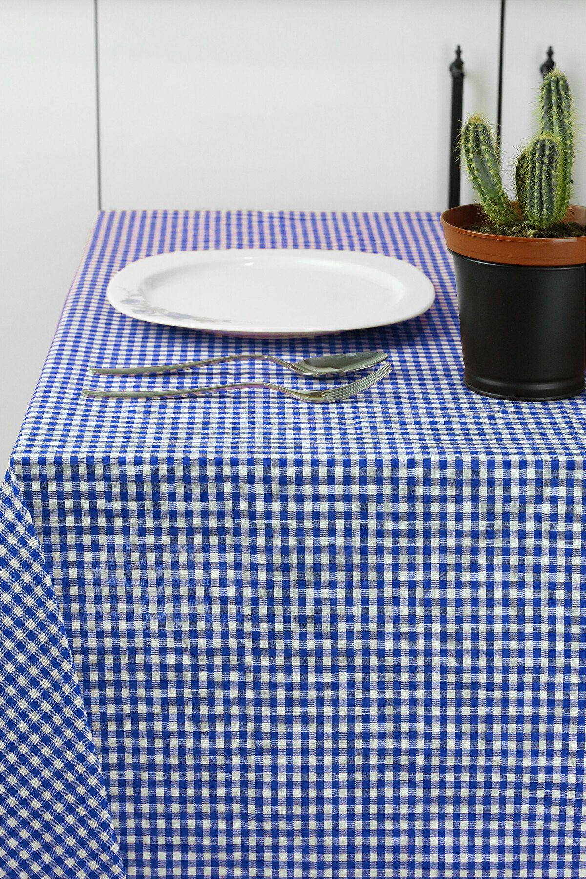 Soft Kare-Small Square Pattern Gingham Tablecloth, Table Cloth, Picnic Mat 2
