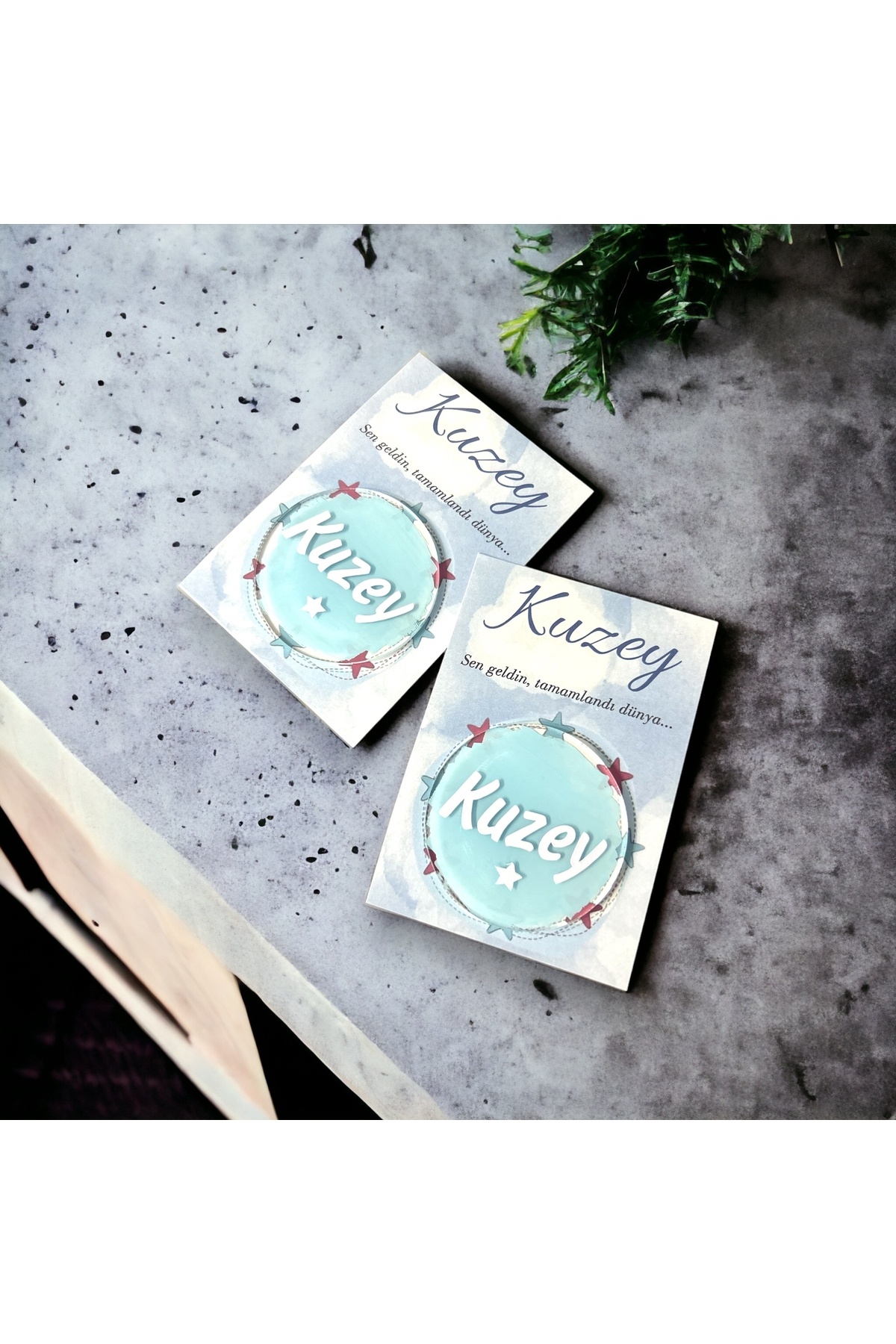 Baby boy magnet gift North concept 20 pieces