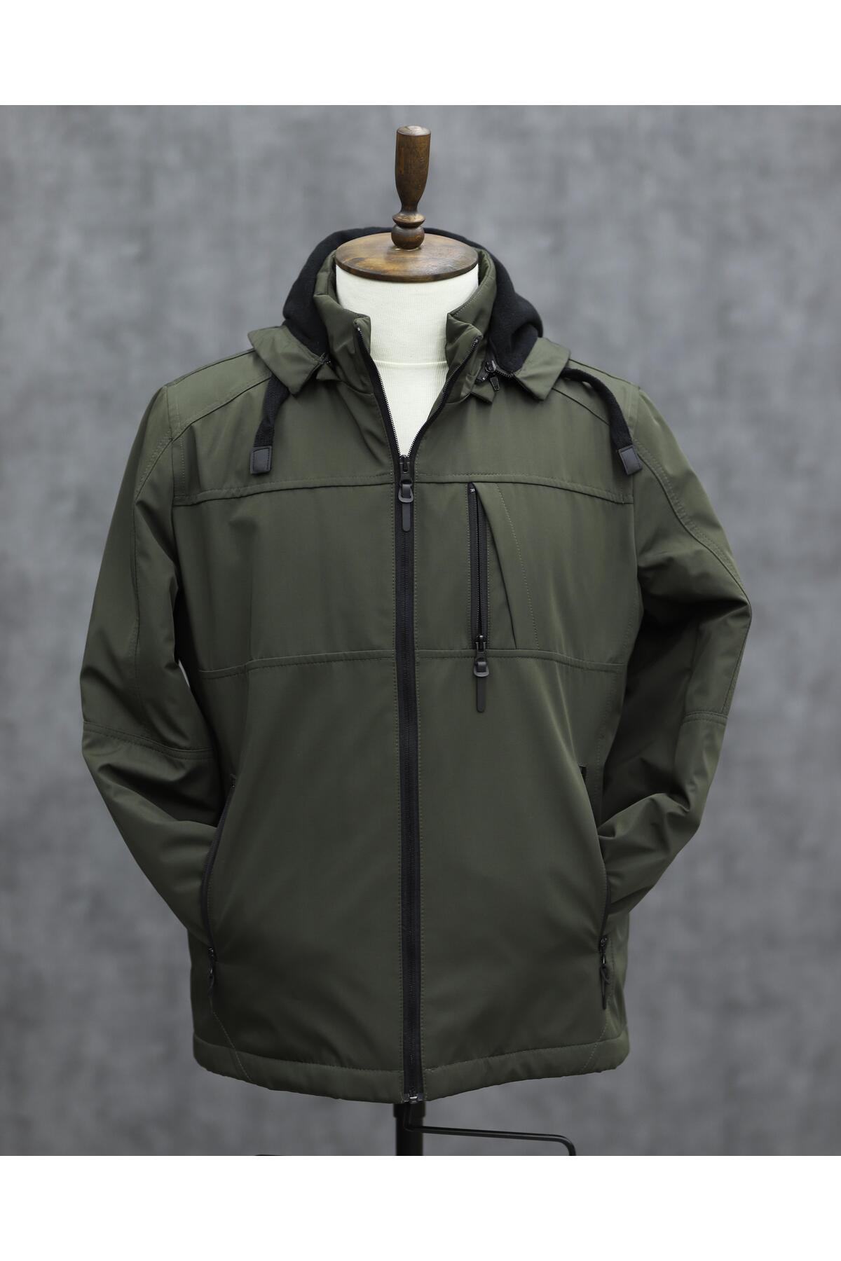  کاپشن کلاه‌دار بیگازی ۹۹۴۲۹ (سبز)