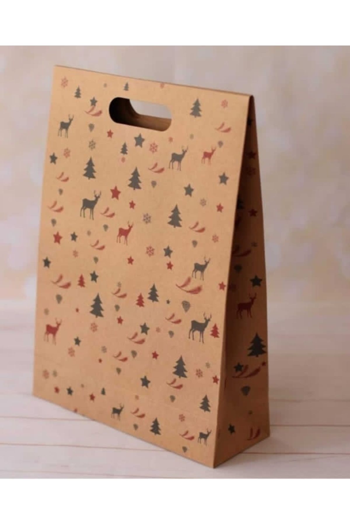 Nikadu Pachet Cadou Cu Motiv De Anul Nou Geanta Acoperita 35x25x9 2 Bucati - One Size