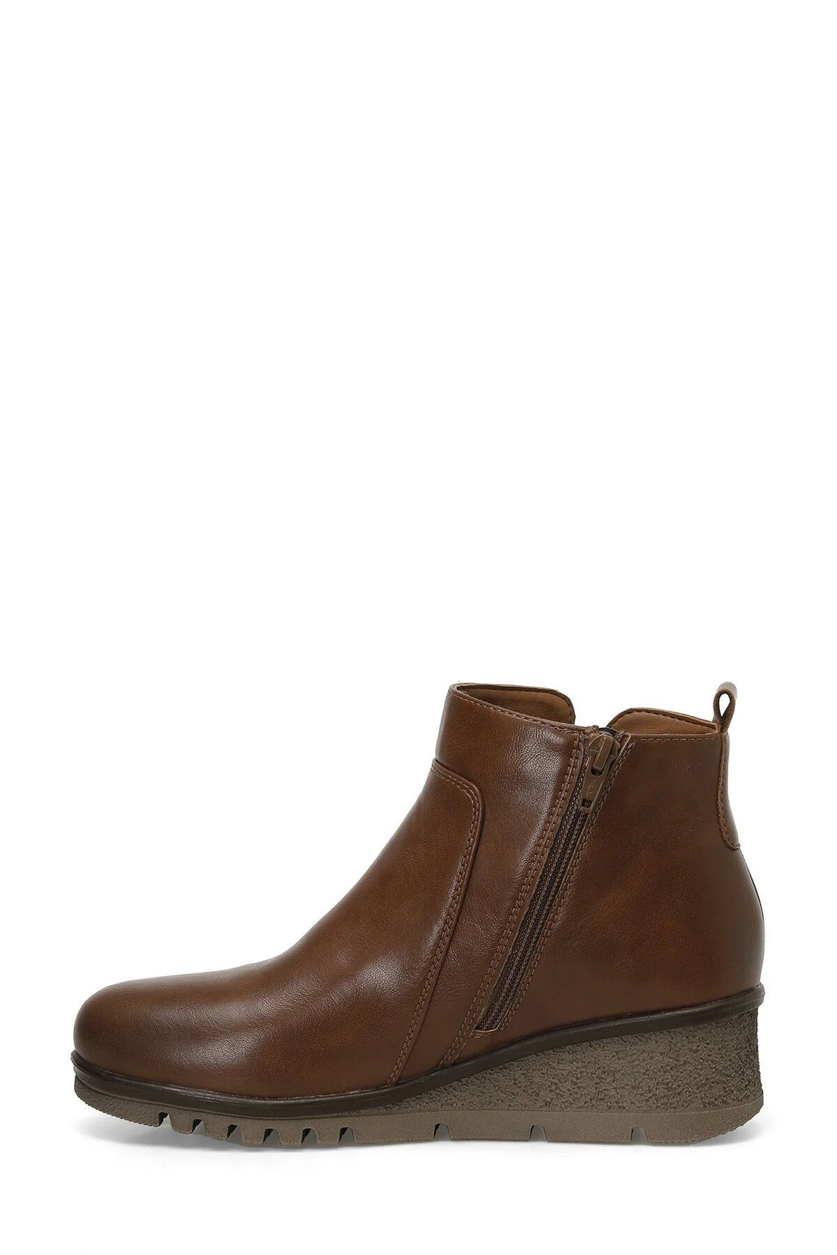 Polaris-165137 Tan Zippered Women's Boots 3