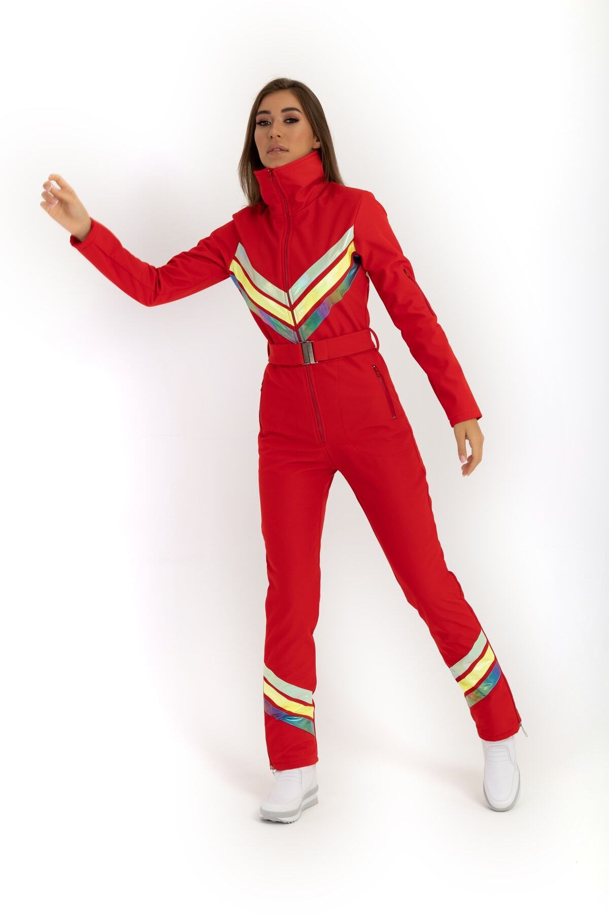 serpildinc Kayak Tulumu Neon Şerit