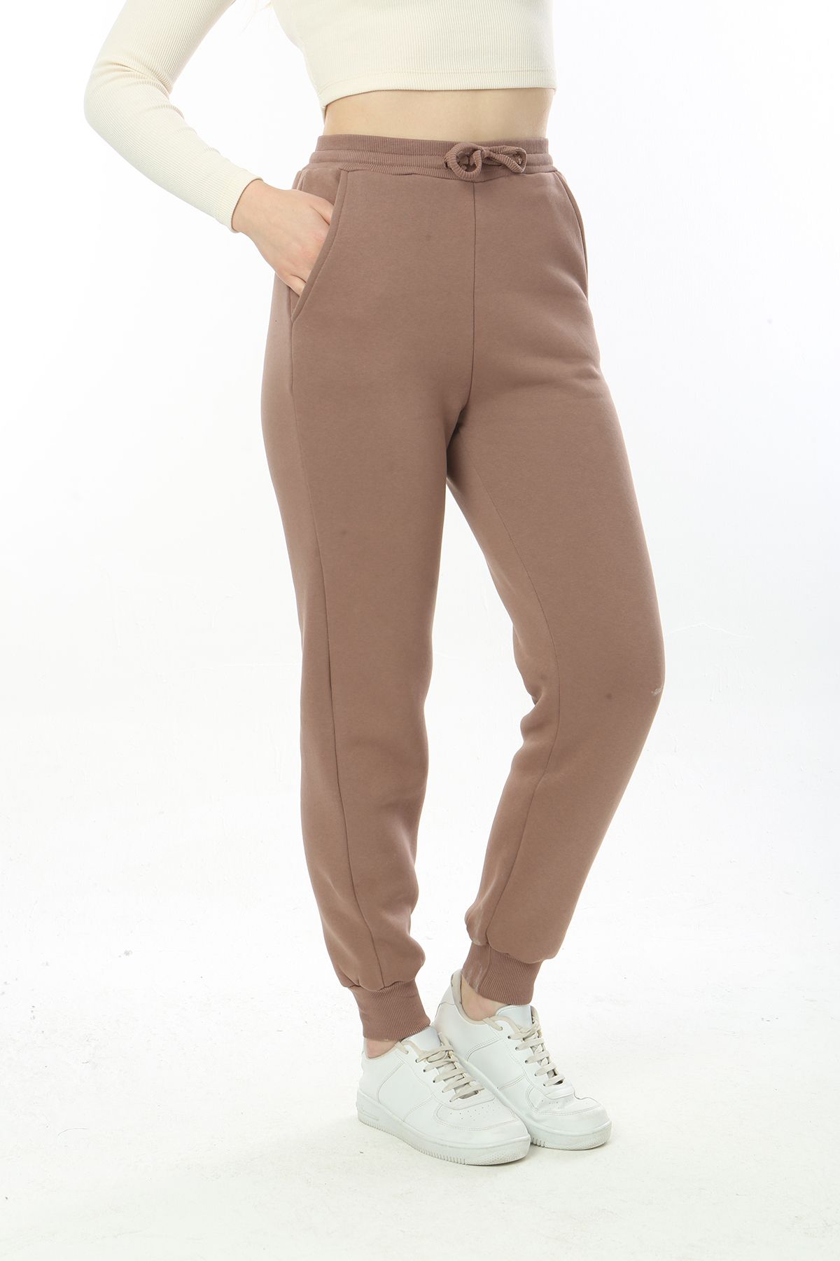 Drawstring cheap cuffed joggers