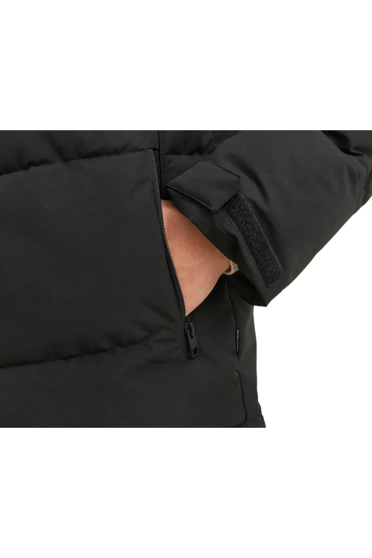 کاپشن مردانه مشکی جک اند جونز | JJOTISPFF اورجینال - تصویر 5