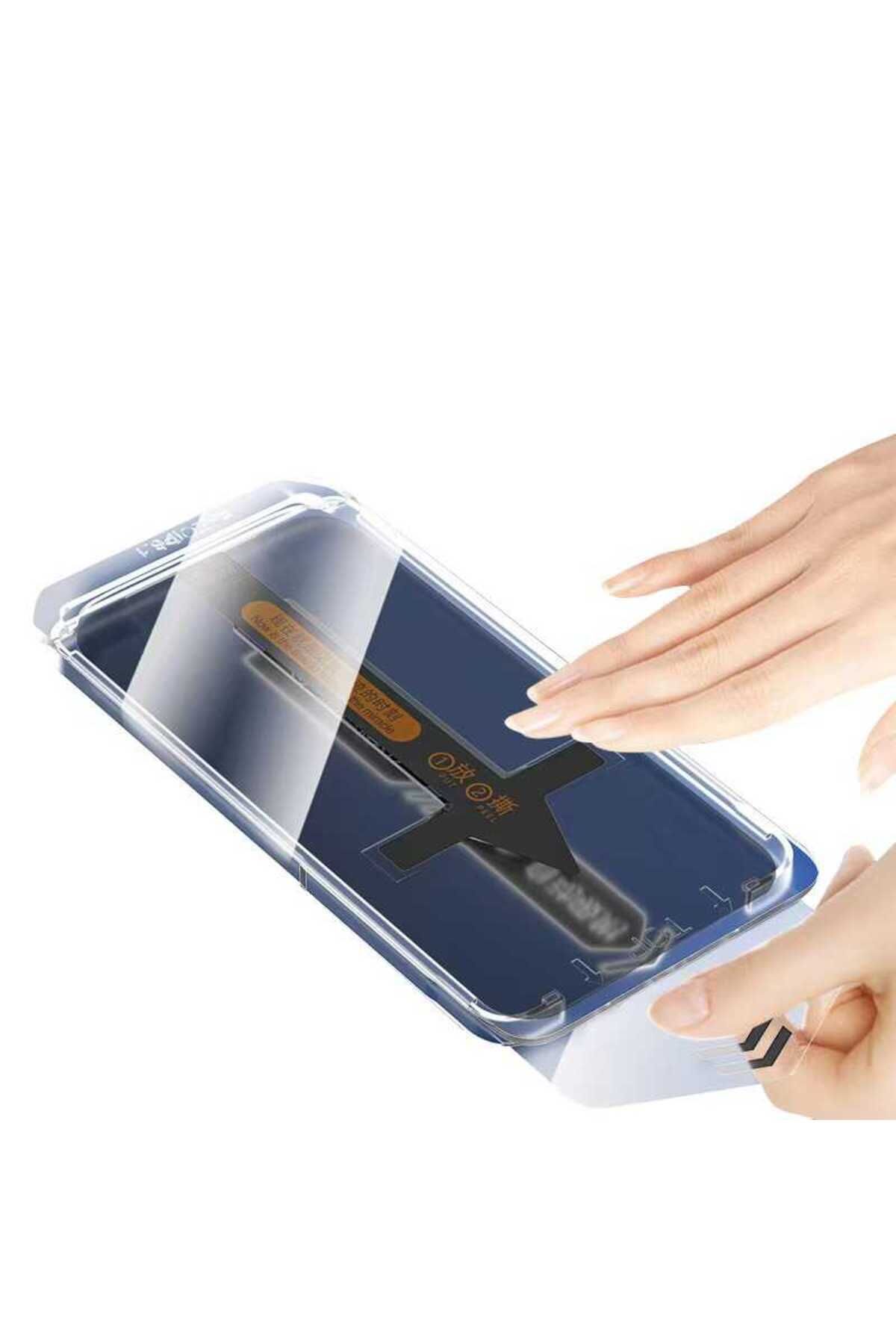 Kupa-iPhone 13 Pro Ghost Screen Protector Side Invisible Quick Attachment No Fingerprint 4