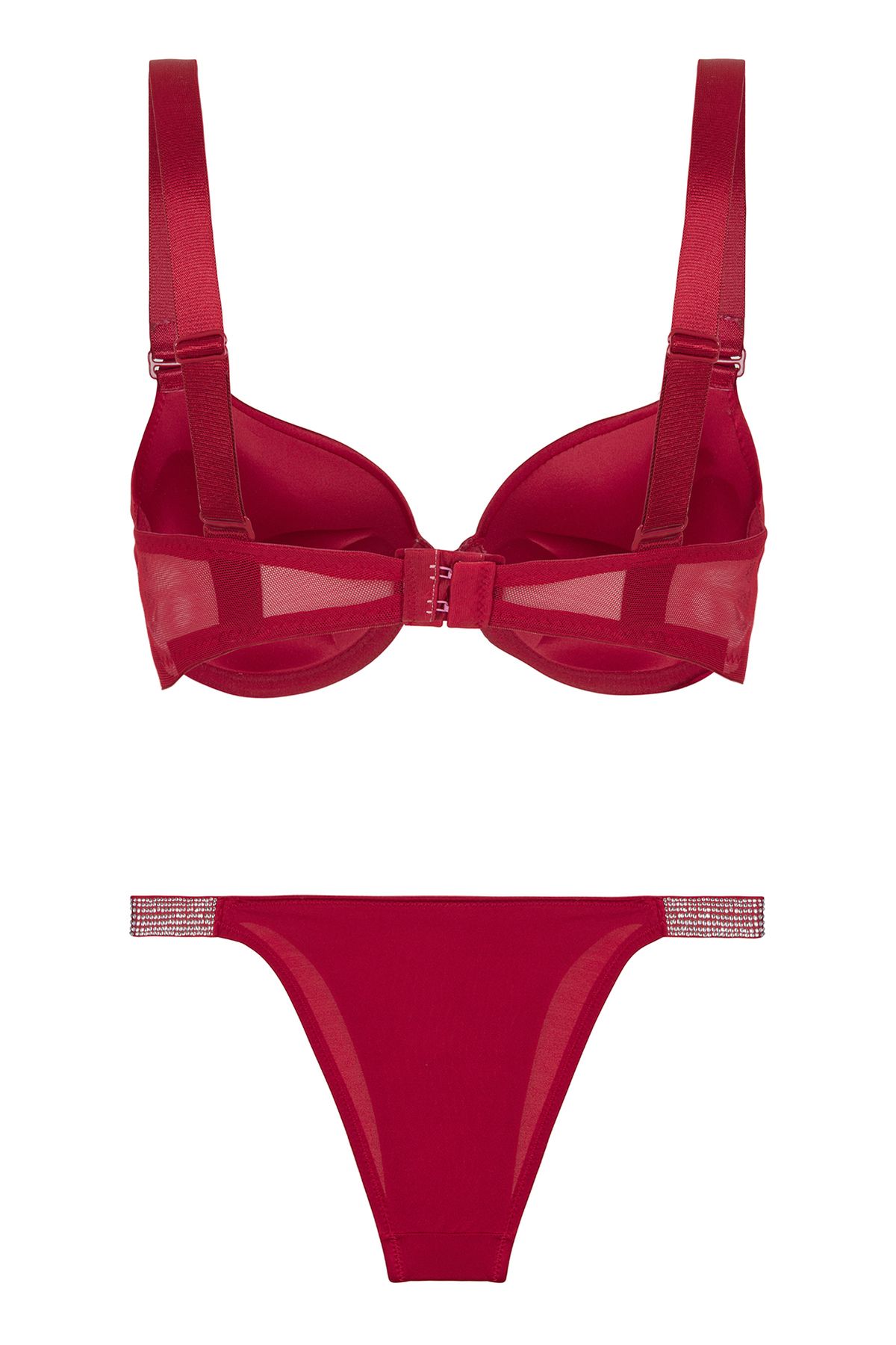 Donna Liberta-Diva Supported Double Push Up Stone Bra 663 ( Single Bra ) Double Push-Up Stone-Embellished Bra 7
