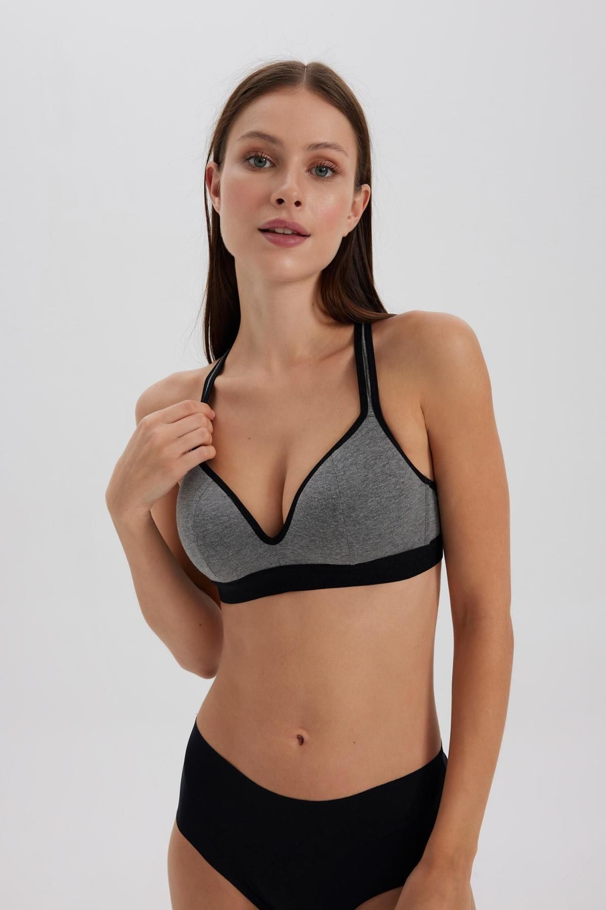 Defacto Fall In Love Lace Detailed Coverless Padless Bra - Trendyol