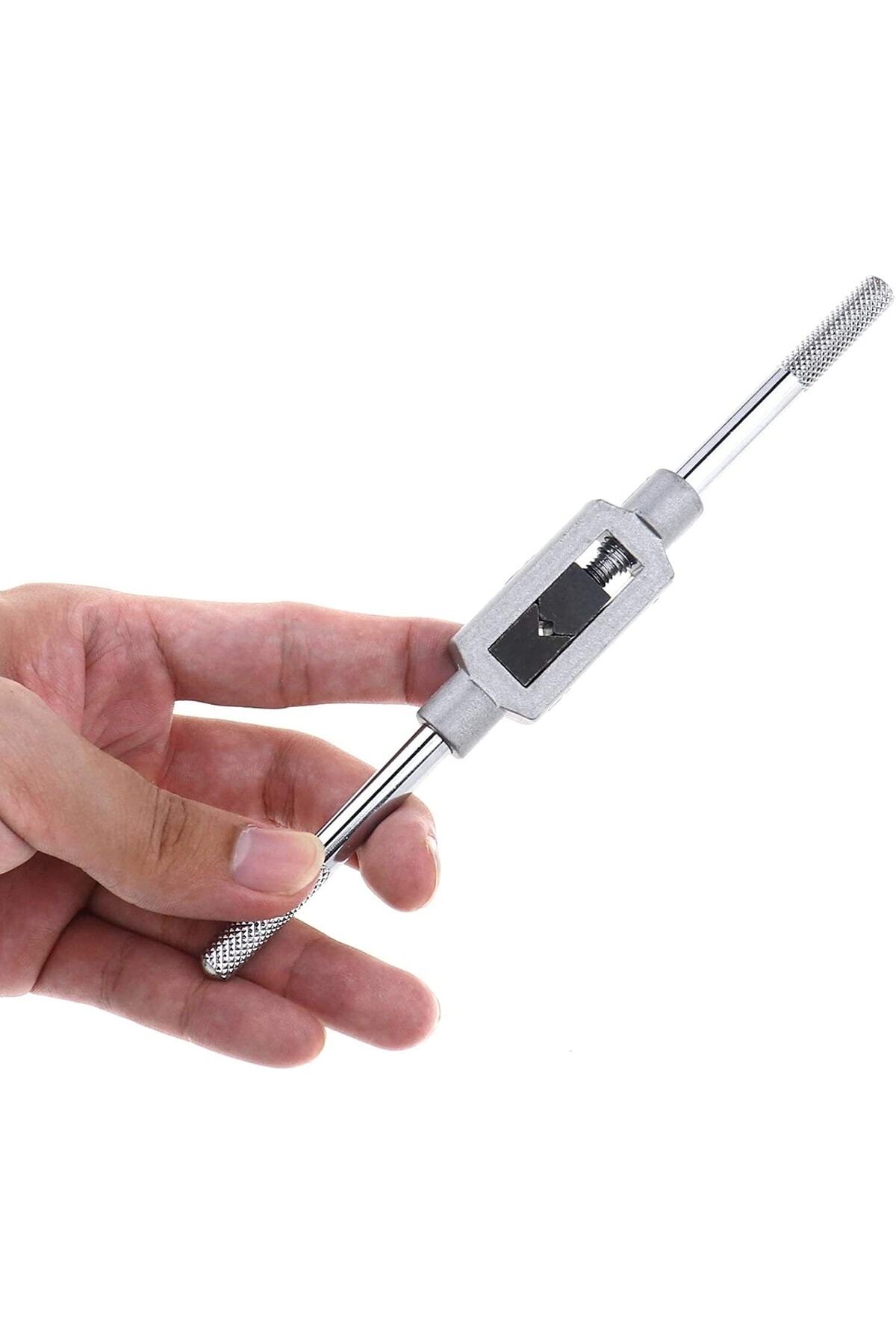 Depolife Kılavuz Kolu Sıkma Sökme Takma Tornacı Kelebek Kol M3 -m12 (1/2") Kılavuz Tutucu Pafta Adaptör