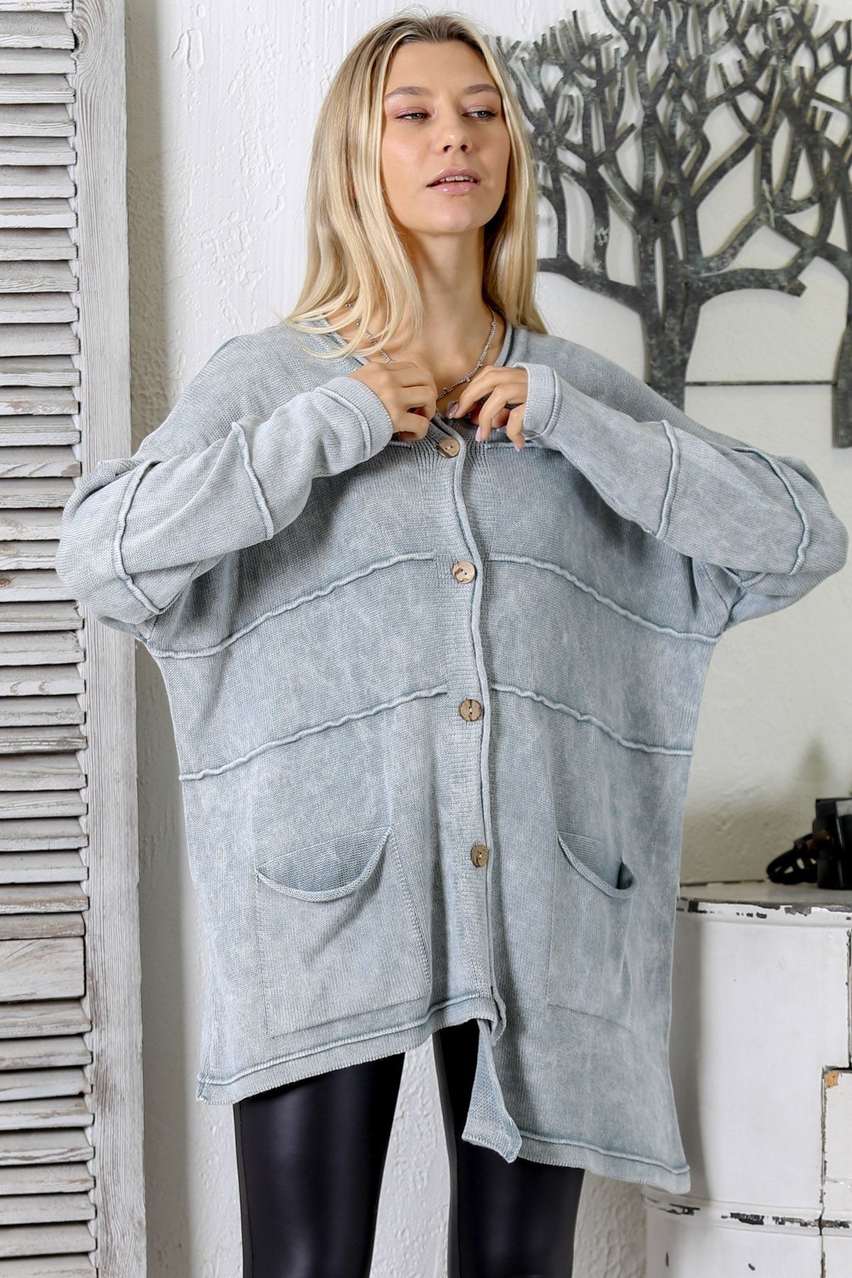 Asymmetrical new arrivals long cardigan