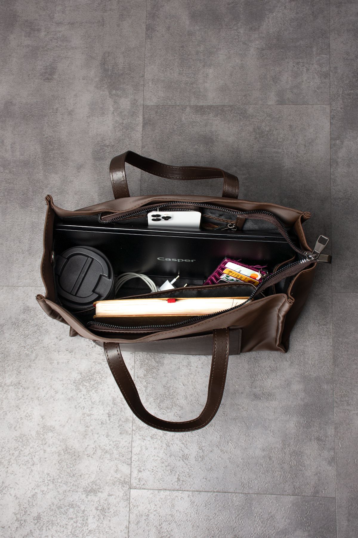 Messenger bag with hidden compartment sales