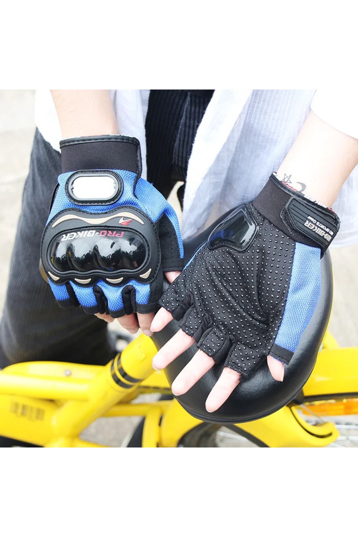 eser askeri malzeme half finger motorcycle gloves Trendyol