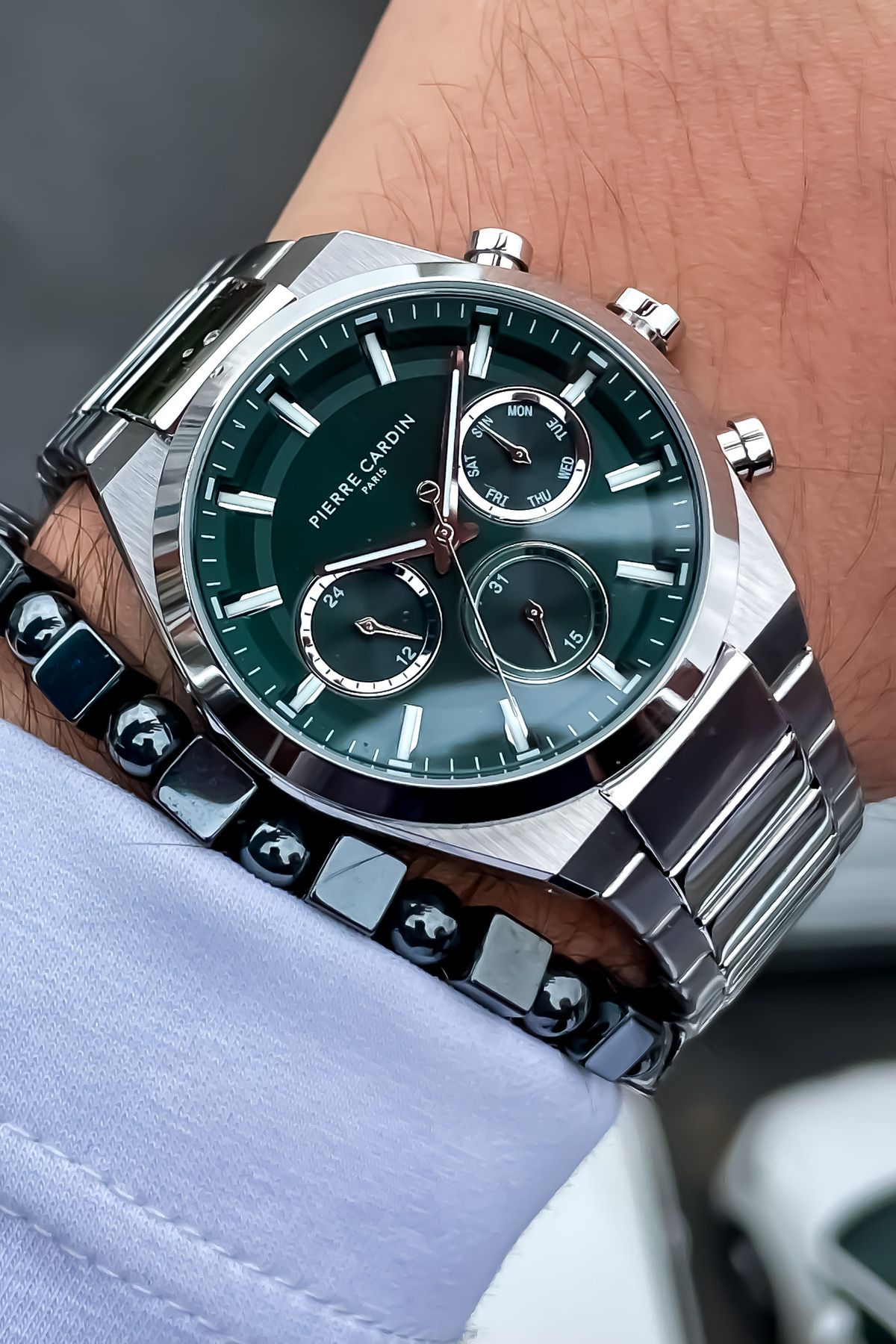 Pierre cardin silver discount watch