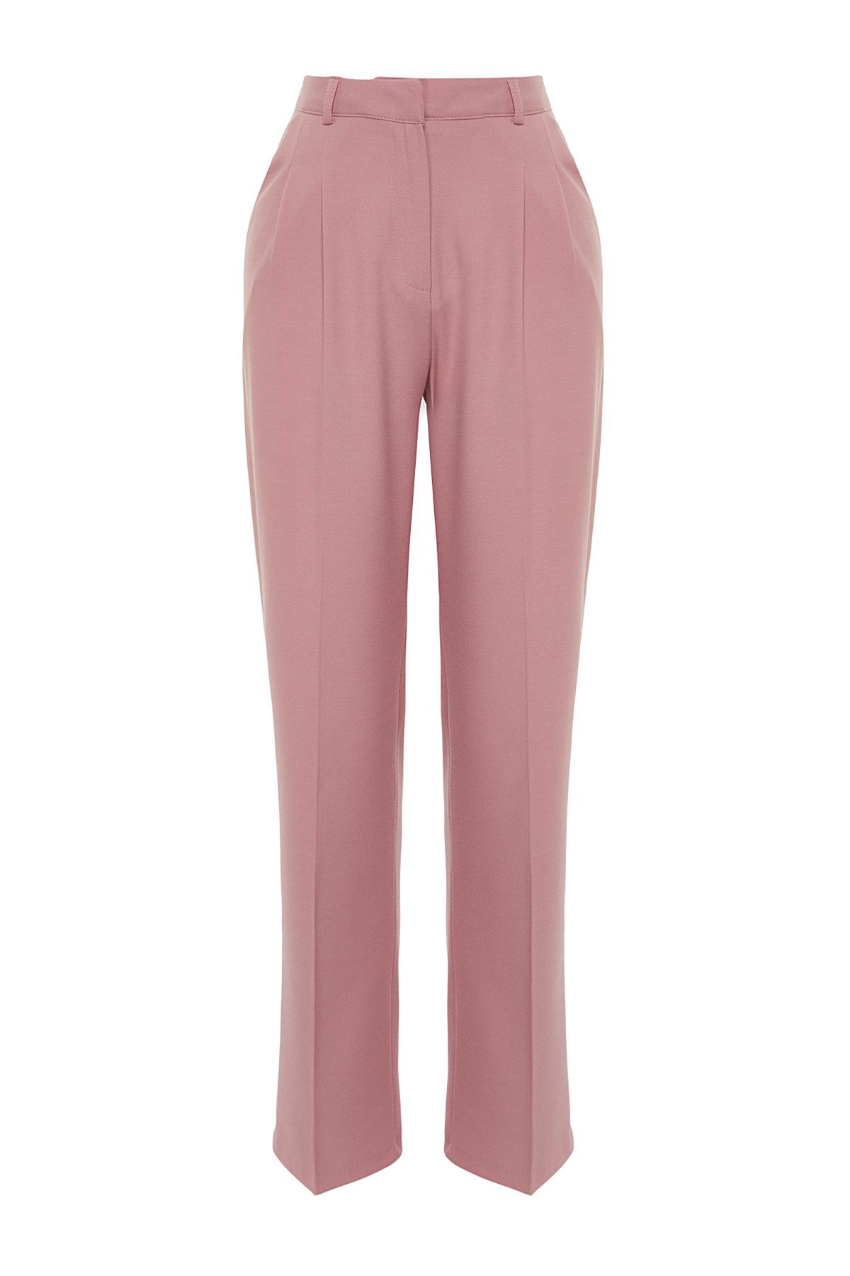 Trendyol Collection-Hellrosa Hose mit geradem/geradem Schnitt aus gewebtem Stoff in limitierter Auflage TWOAW23PL00401 7