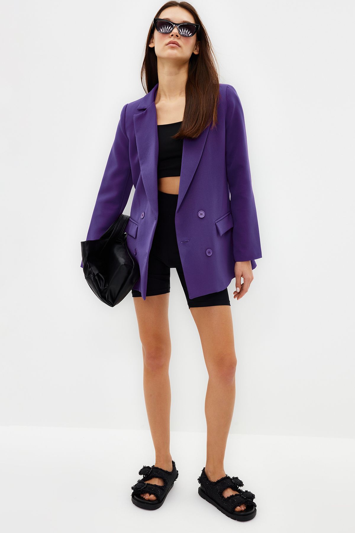 Zara sales purple jacket