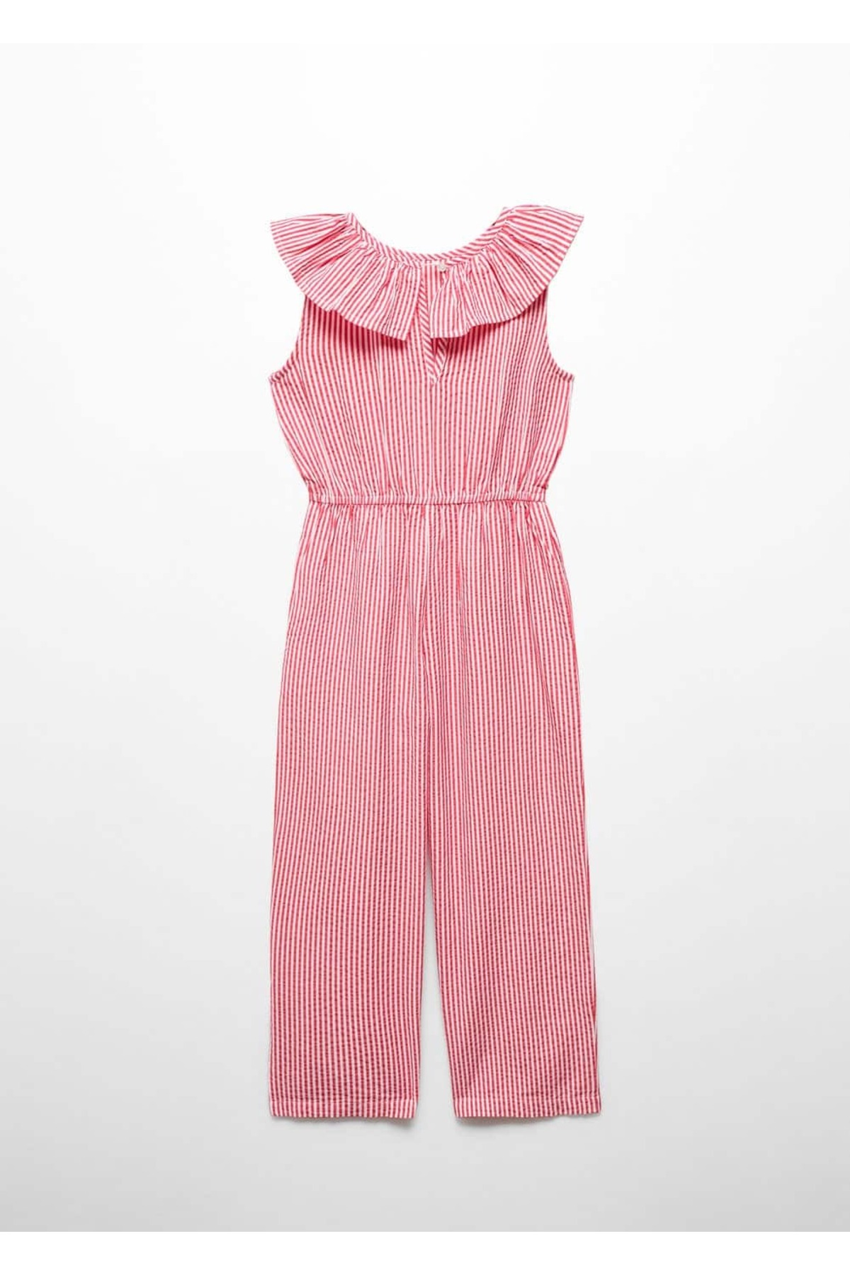 لباس مجلسی دخترانه قرمز منگوMANGO Kids | 67060442 اورجینال - تصویر 2