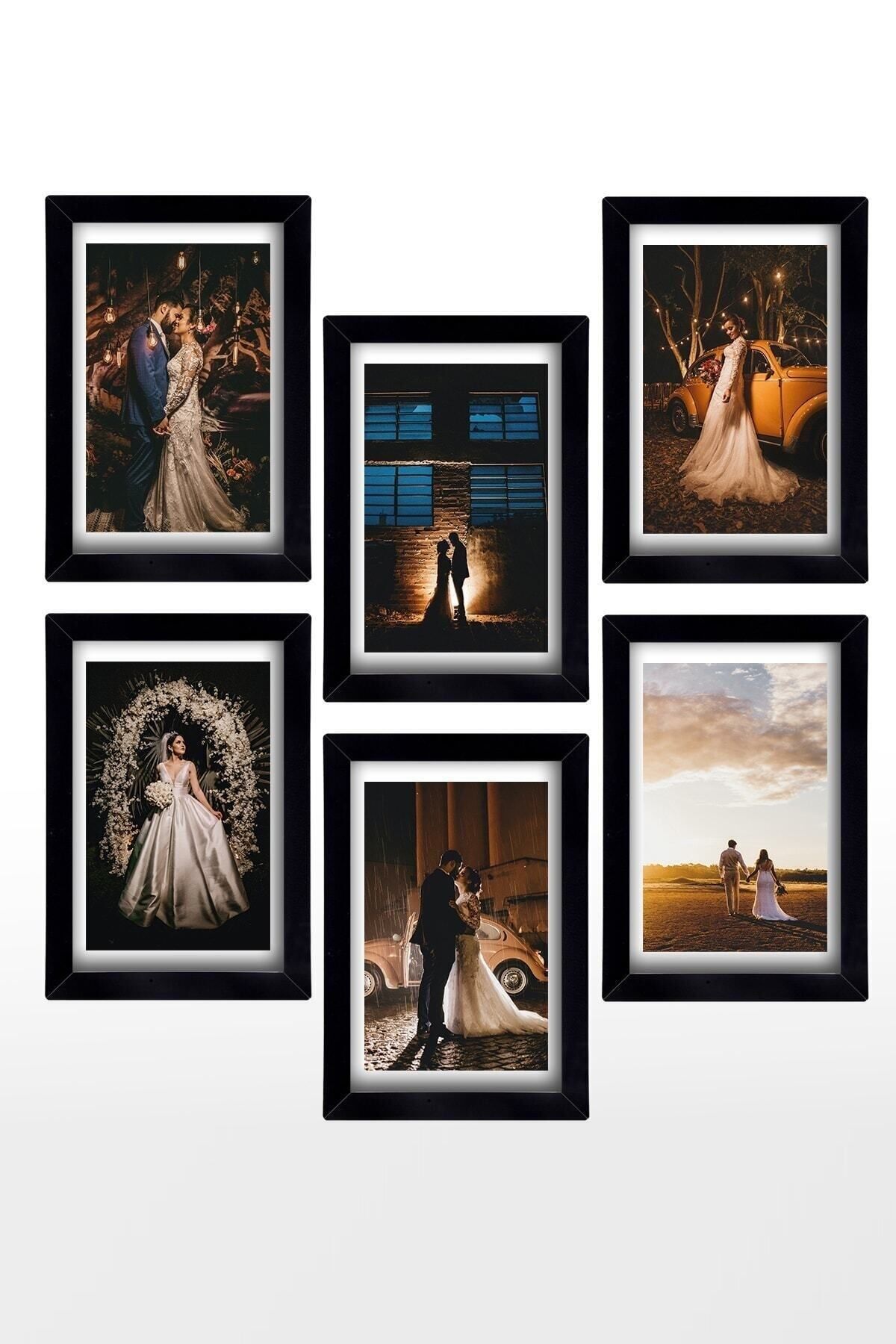 AS TİCARET-6 Pieces (A4) 21x30 Black Frame MDF - PVC A4 Certificate or Photo Frame 4