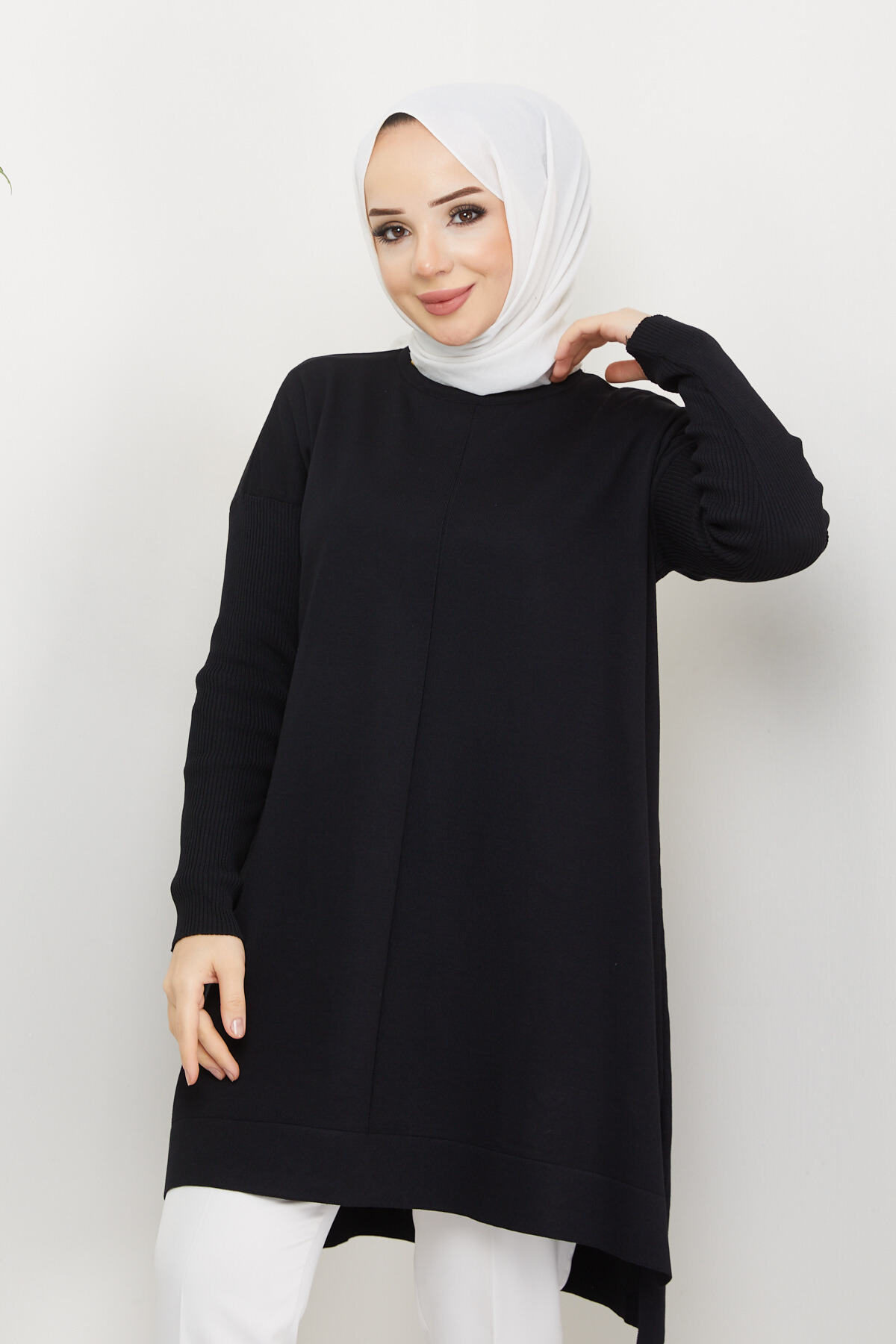 Pamuk Butik Kadın Merserize Triko Kazak Tunik