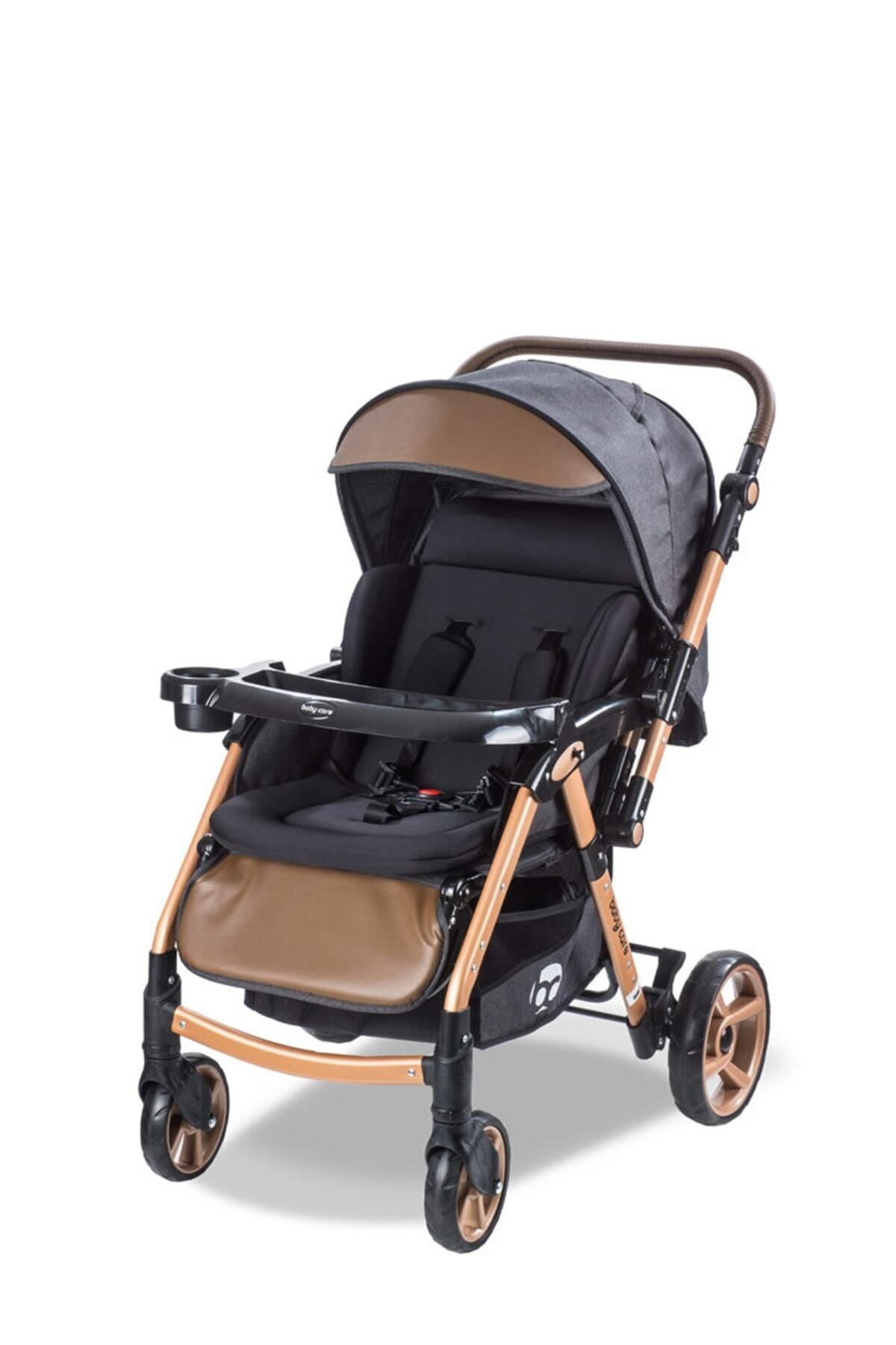 Baby Care Bc 500 Combo Maxi Pro Çift Yönlü Bebek Arabası Gold Kahve