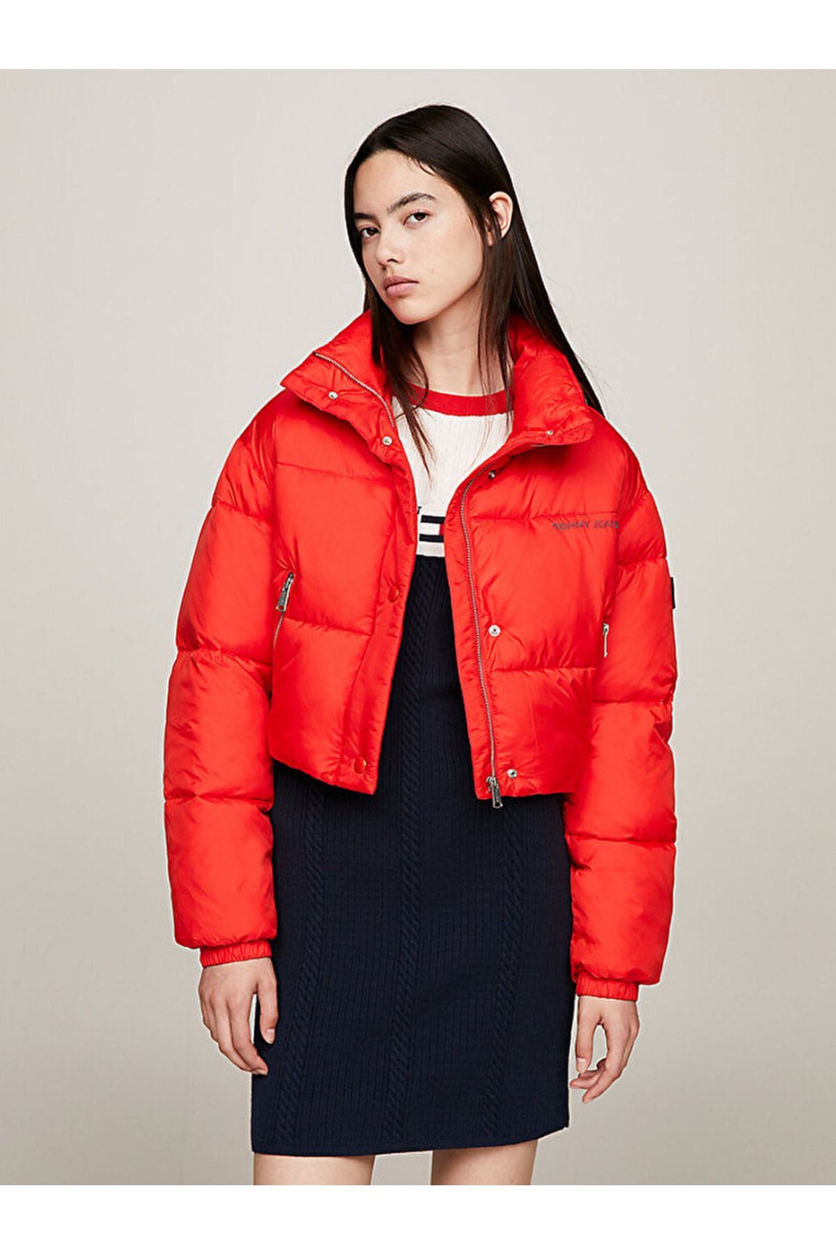 Tommy hilfiger cropped jacket sales
