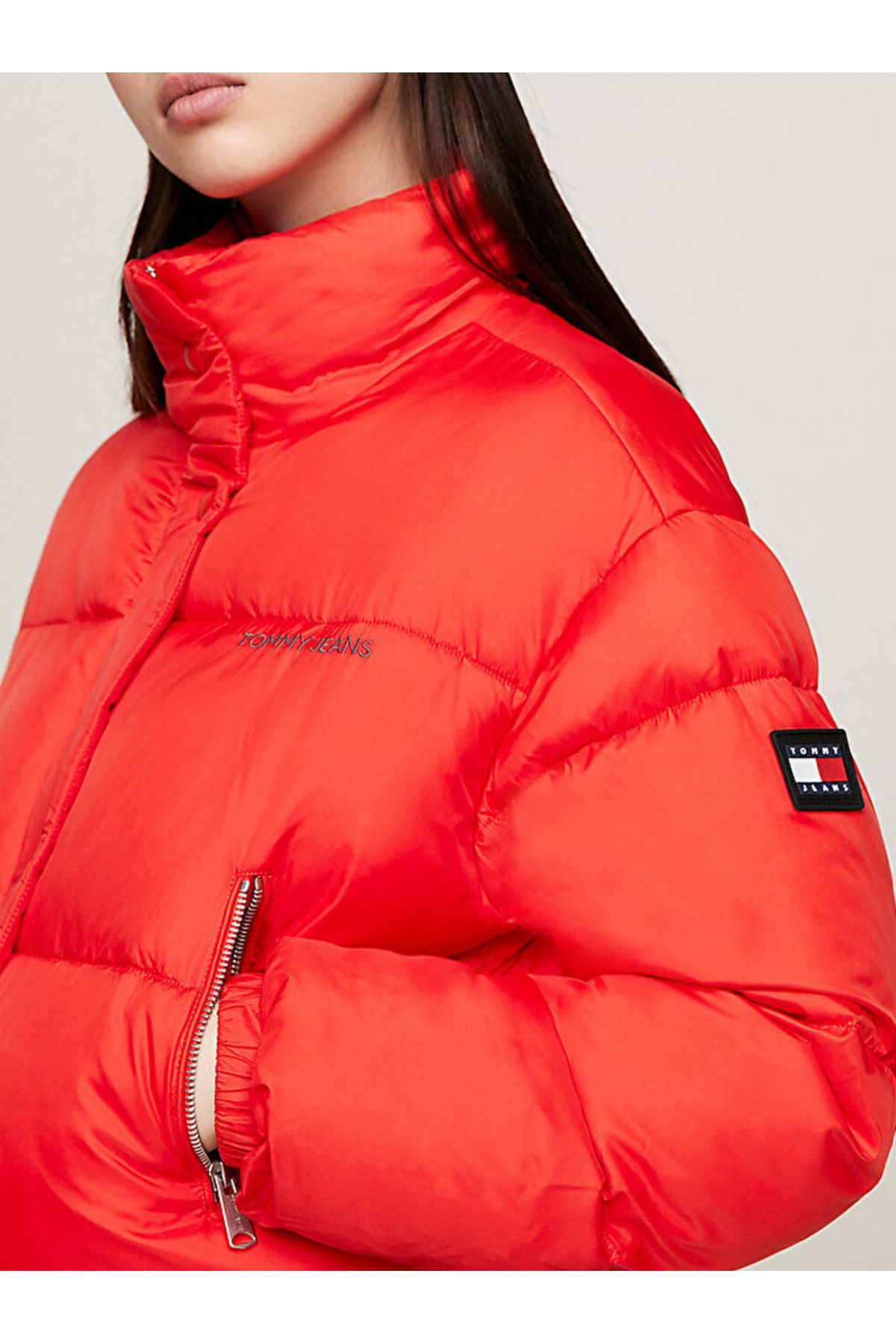 Tommy hilfiger sale logo puffer jacket