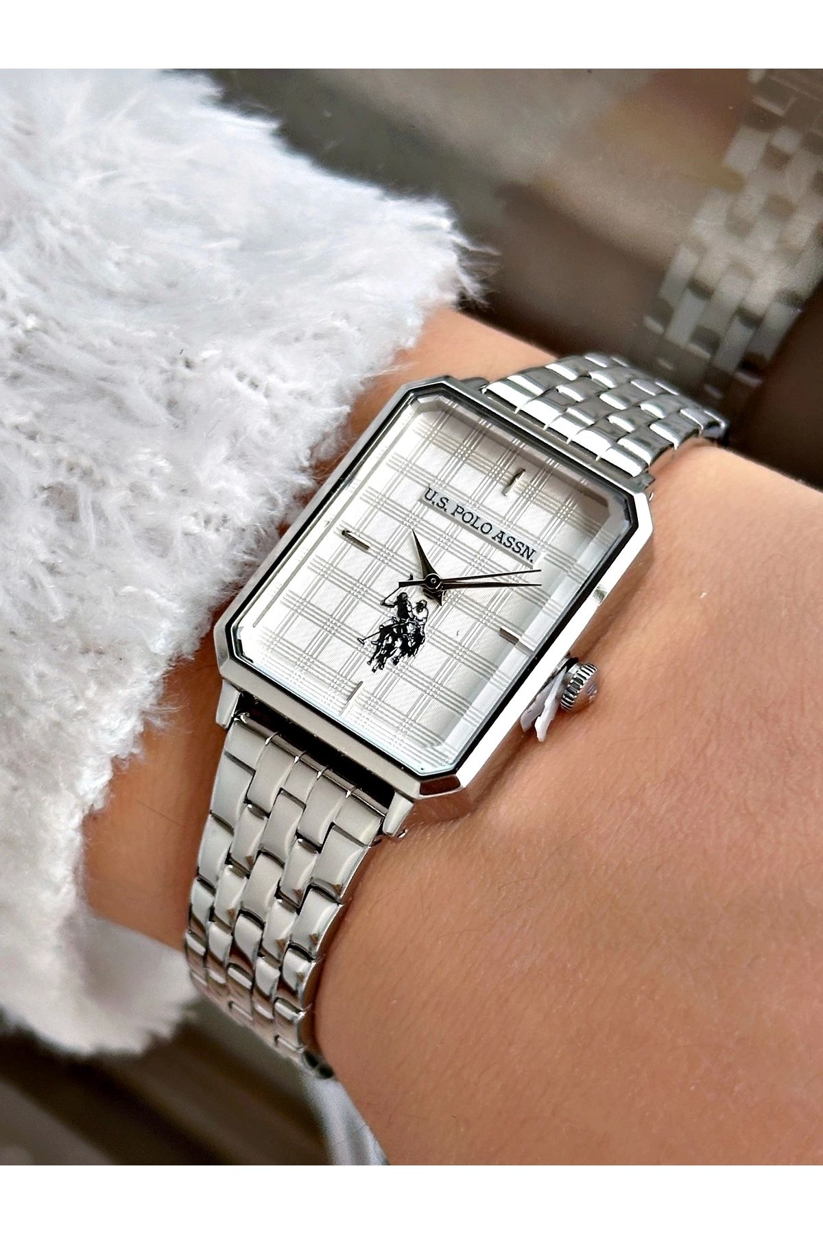 Us polo assn discount watch stainless steel