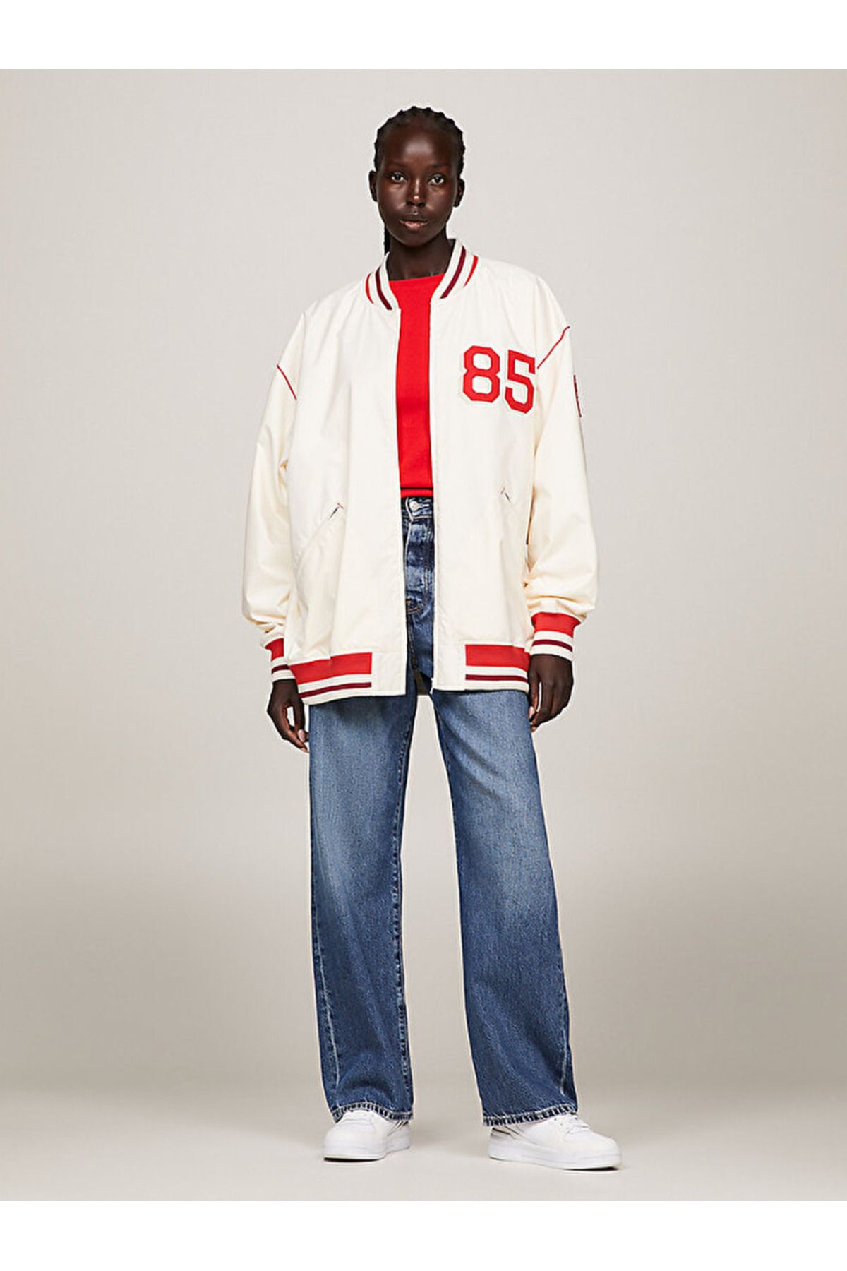 Tommy hilfiger jacket big sales logo