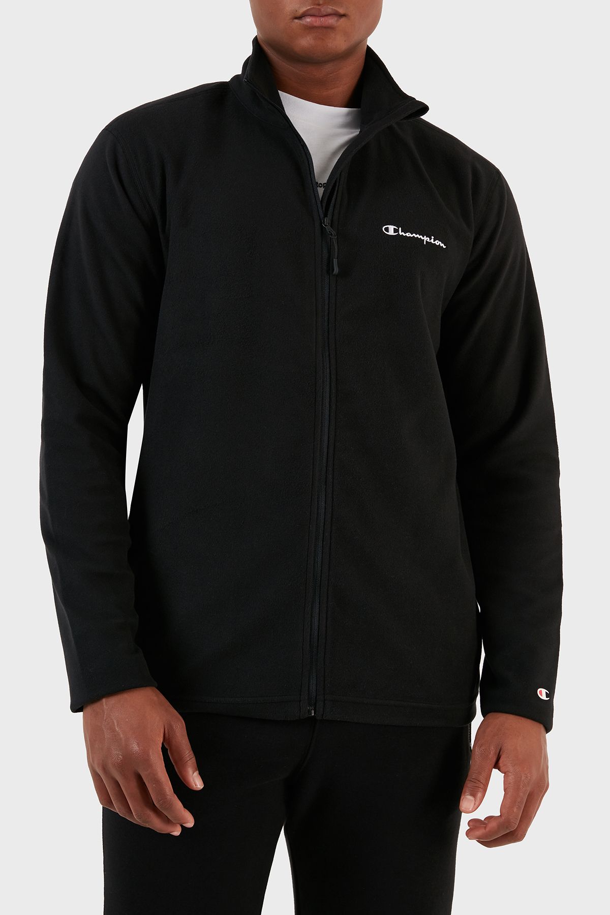 Champion Regular Fit Zippered Soft Woven Micro Fleece Sweat Men s
