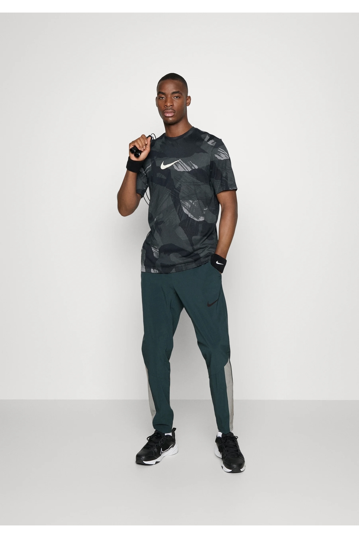 شلوار گرمکن مردانه سبز نایکی | DM ‘ 59 . 48  209NDDSPORT اورجینال - تصویر 4