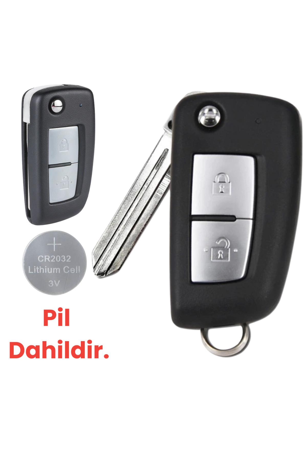 KUNIO Custodia Pieghevole Per Chiave Nissan - Modelli Qashqai J11, Micra, Juke, X-Trail T32, TPU Morbido, Design Marmorizzato, Arancione