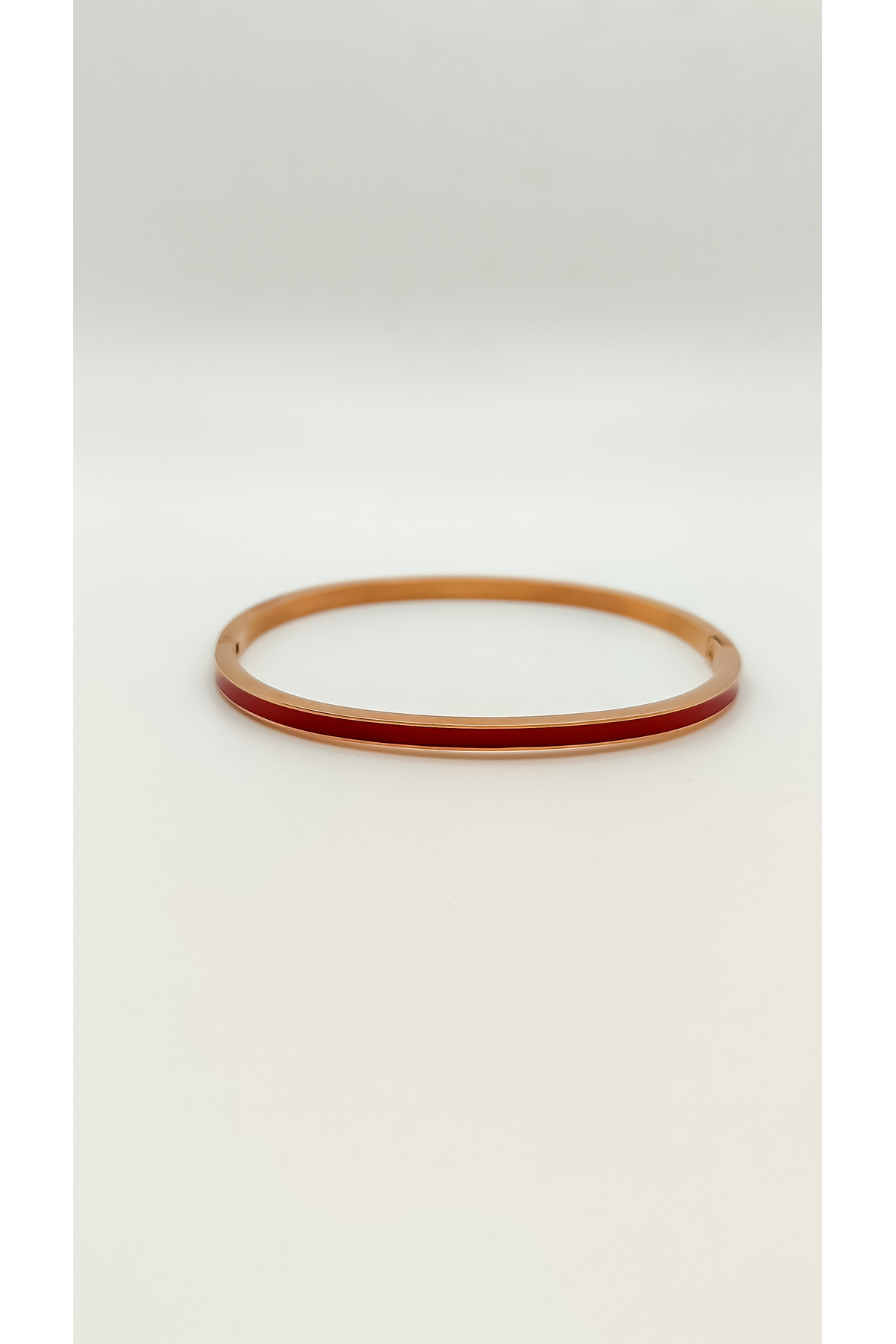 Bilezik Çelik Kırmızı Şerit Tasarım