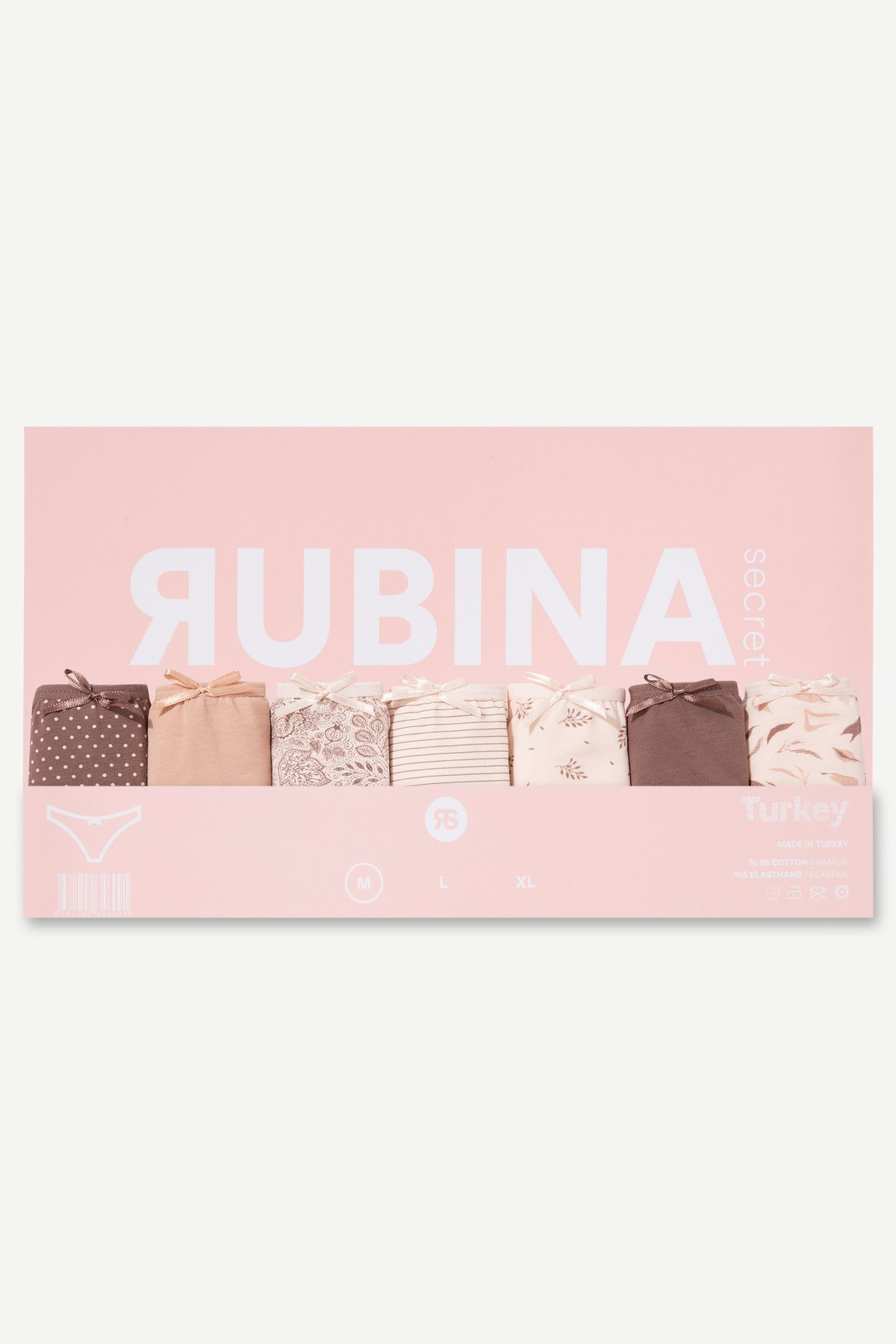 Rubina Secret-™ Chiloți din bumbac pentru femei, pachet de 7| Chiloți de damă respirabili din bumbac 7