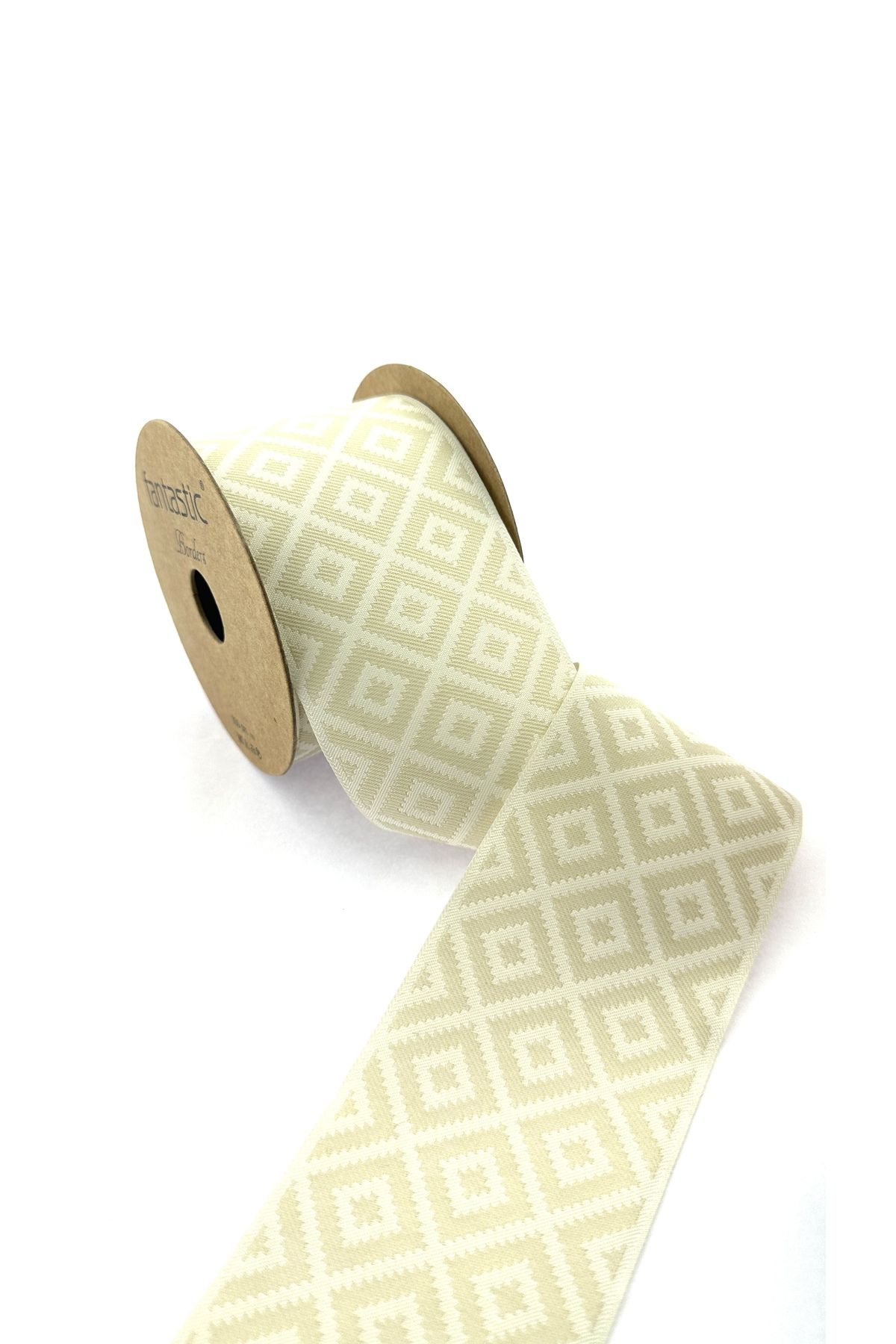 FANTASTIC BORDERS Bordura Perdea Lată Țesută Cu Model Potigare / Accesorii (7 Cm. Lățime - 3,5 Mt. Lungime) - Mărime unică