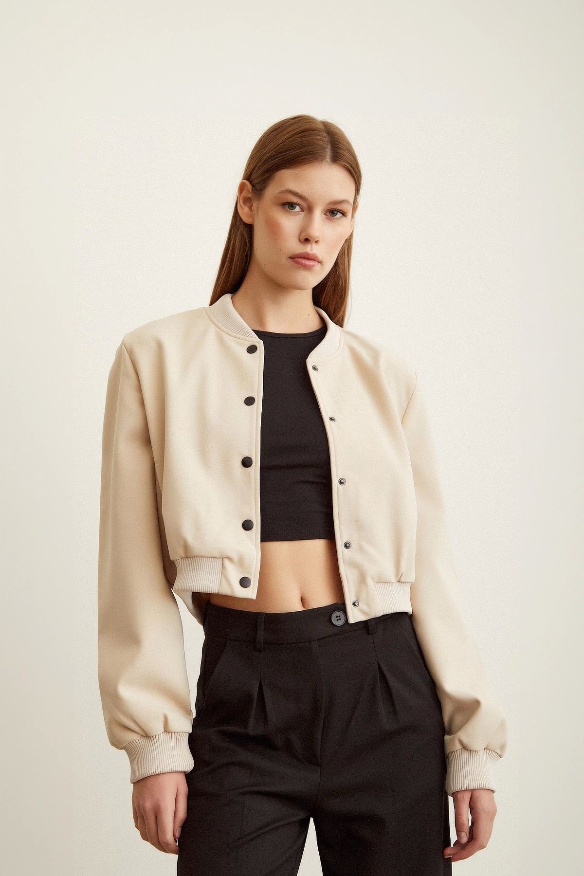 Short cream jacket clearance womens