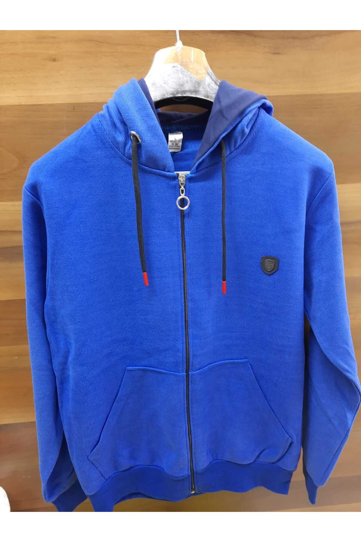 Dark blue polo hoodie top