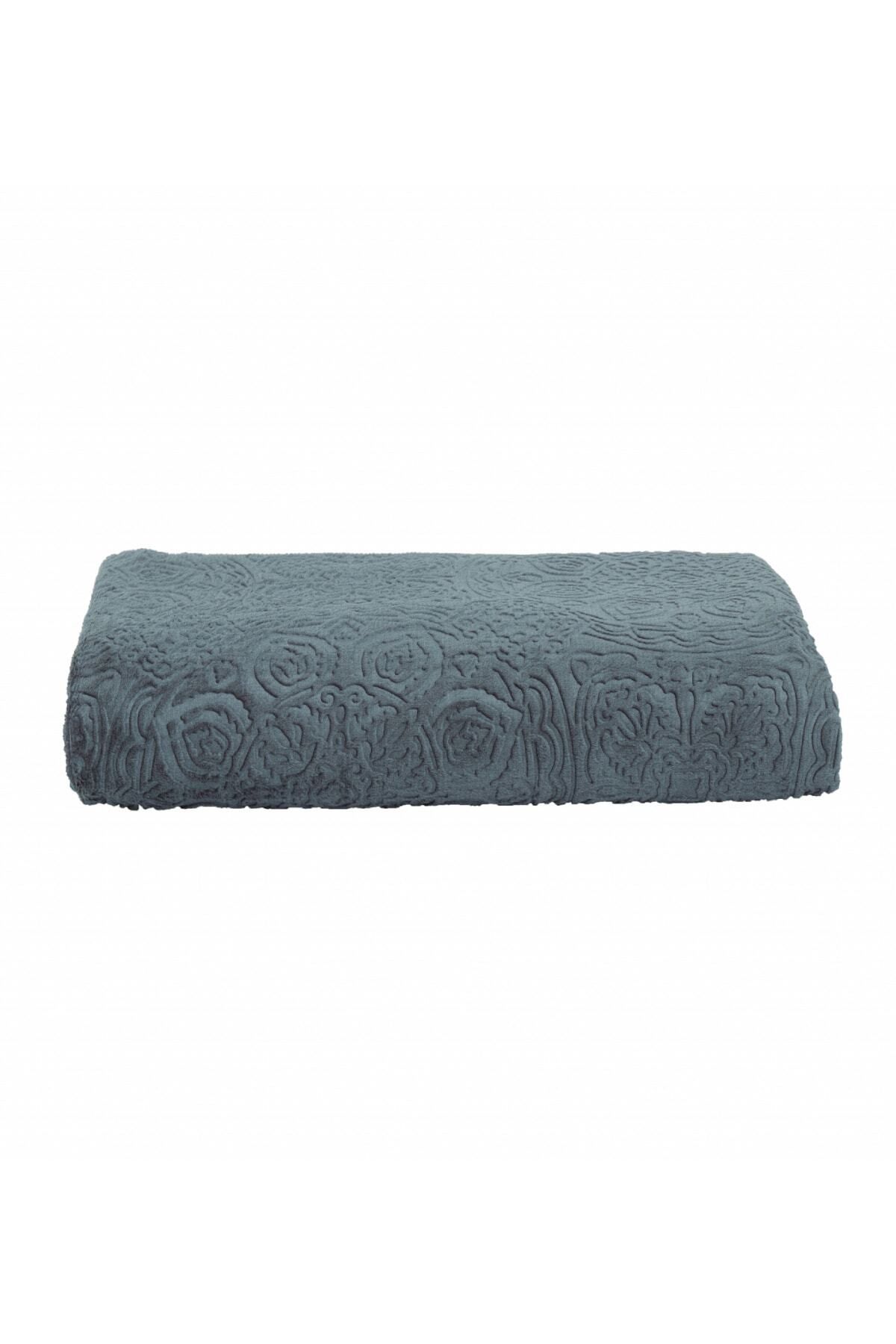 Karaca Home-Scala Khaki Single Embossed Blanket 3