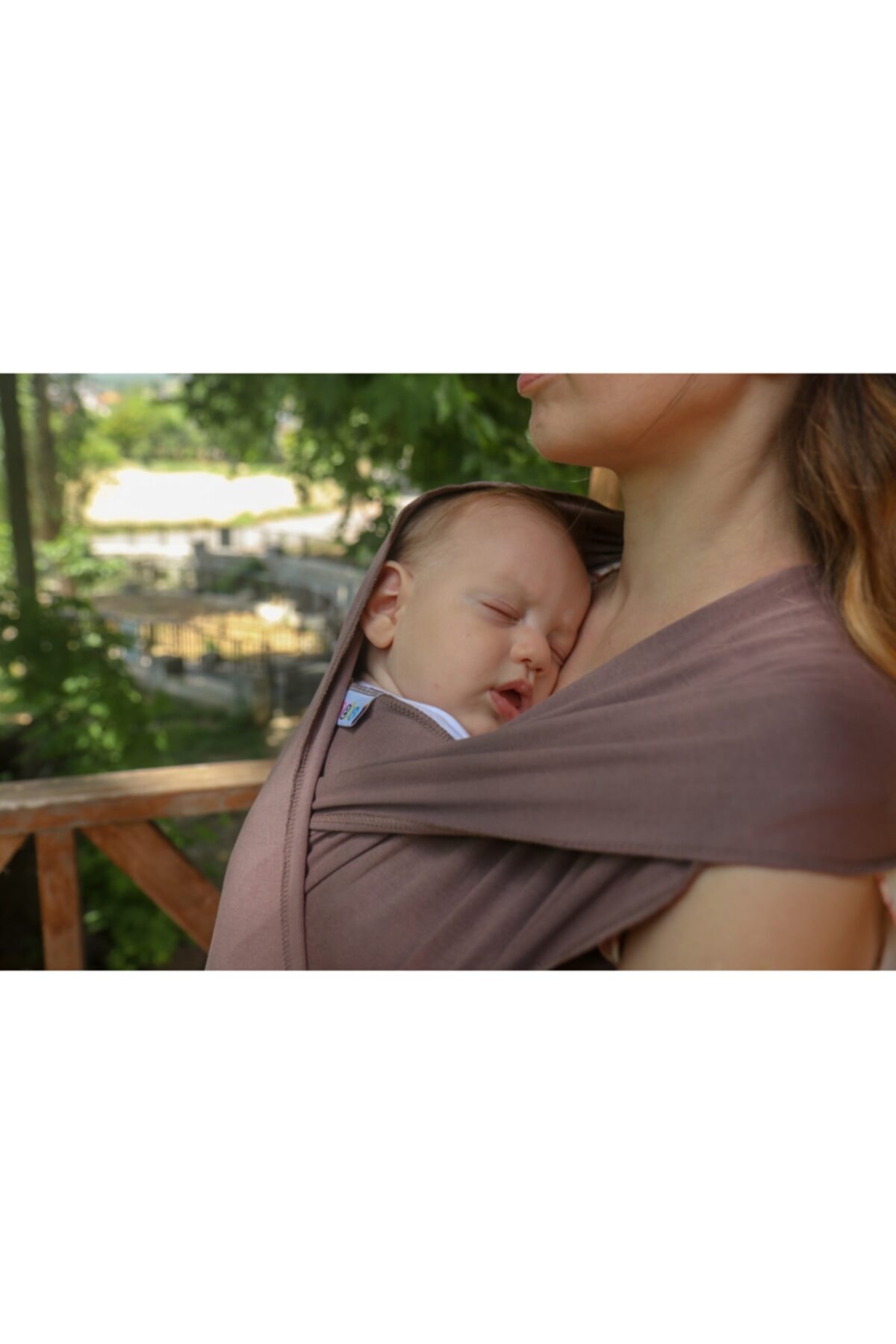 Neko Tuniko Bebek Taşıma Şalı Kahverengi ( Wrap Sling) Şapka Ve Kese Hediyelidir! fotoğrafı 4 (önizleme)