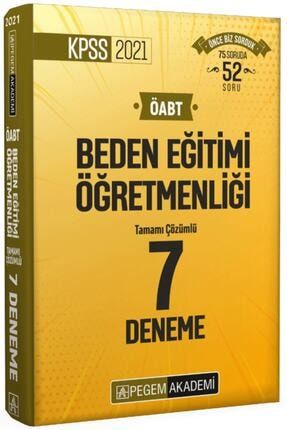 Pegem 2021 Öabt Beden Eğitimi Öğretmenliği Tamamı Çözümlü 7 Deneme 9780202001586