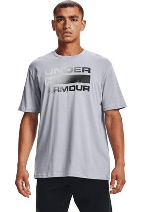 Erkek Spor T-Shirt- UA TEAM ISSUE WORDMARK SS - 1329582-011
