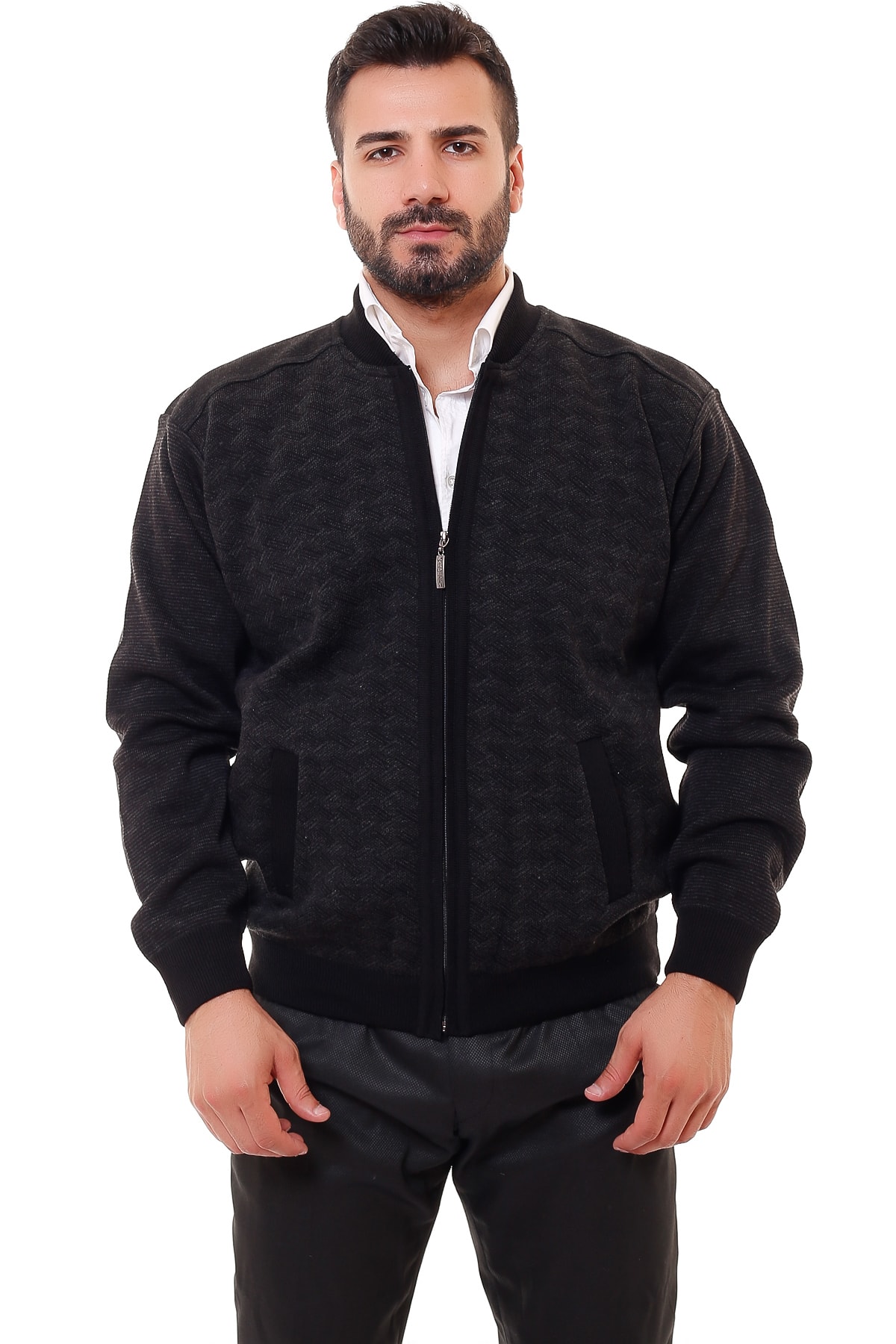 K KARBEY Battal Astarlı Çelik Örgü Triko Mont