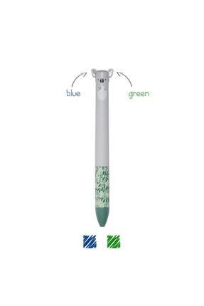 Ikı Renklı Tukenmez Kalem Blue&green Koala CLICK0019