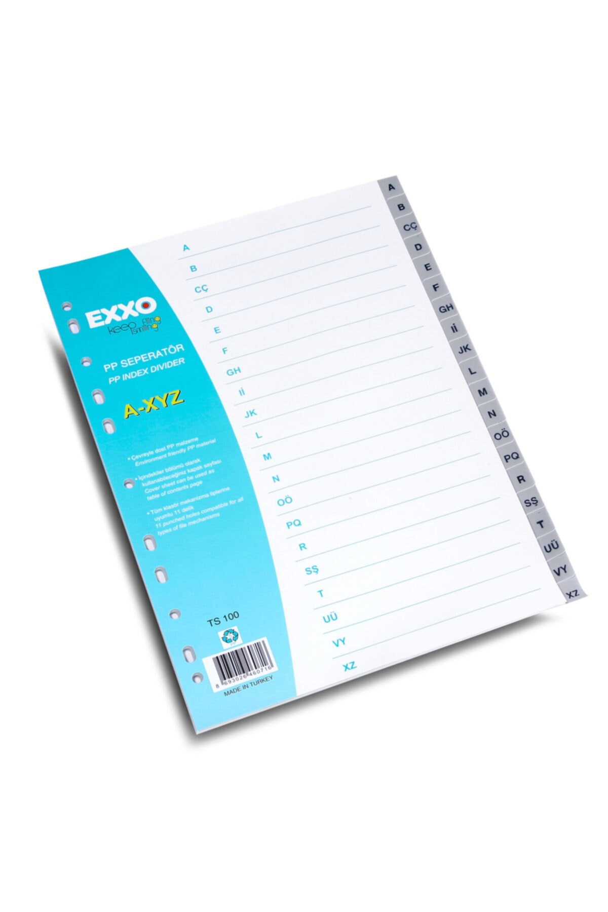Exxo A-xyz Seperatör Dosya Ayracı Ts-100