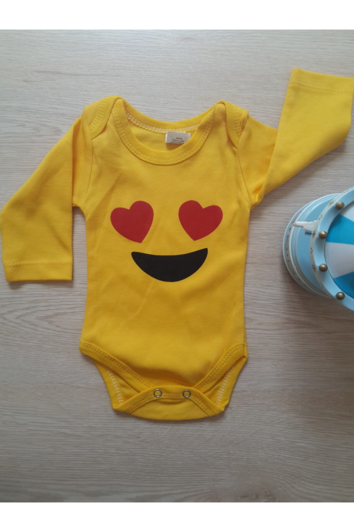 Balbebecim Unisex Bebek Kalpli Goz Baskili Emoji Zibin Fiyati Yorumlari Trendyol
