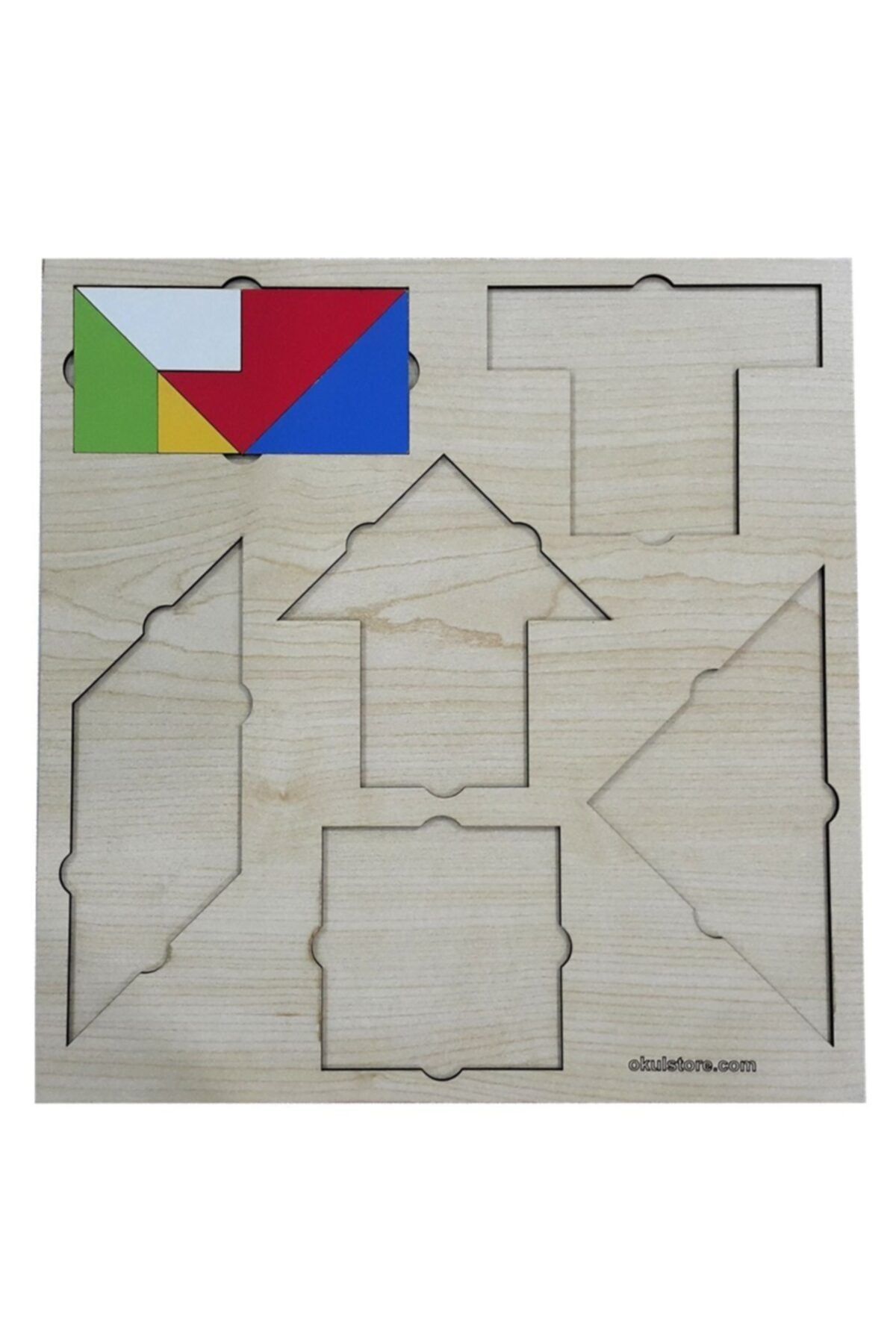 Liva-Geometric Integration Puzzle Tangram Set Geometry Games Sets 2